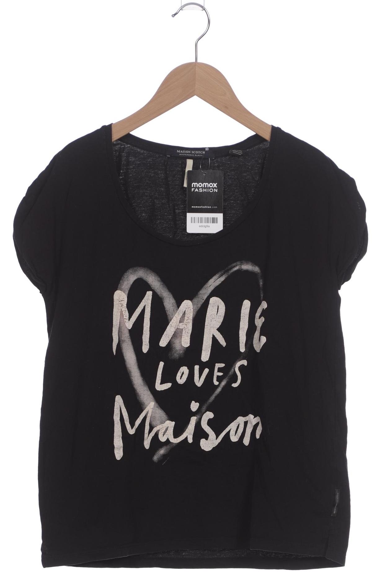 

Maison Scotch Damen T-Shirt, schwarz, Gr. 36