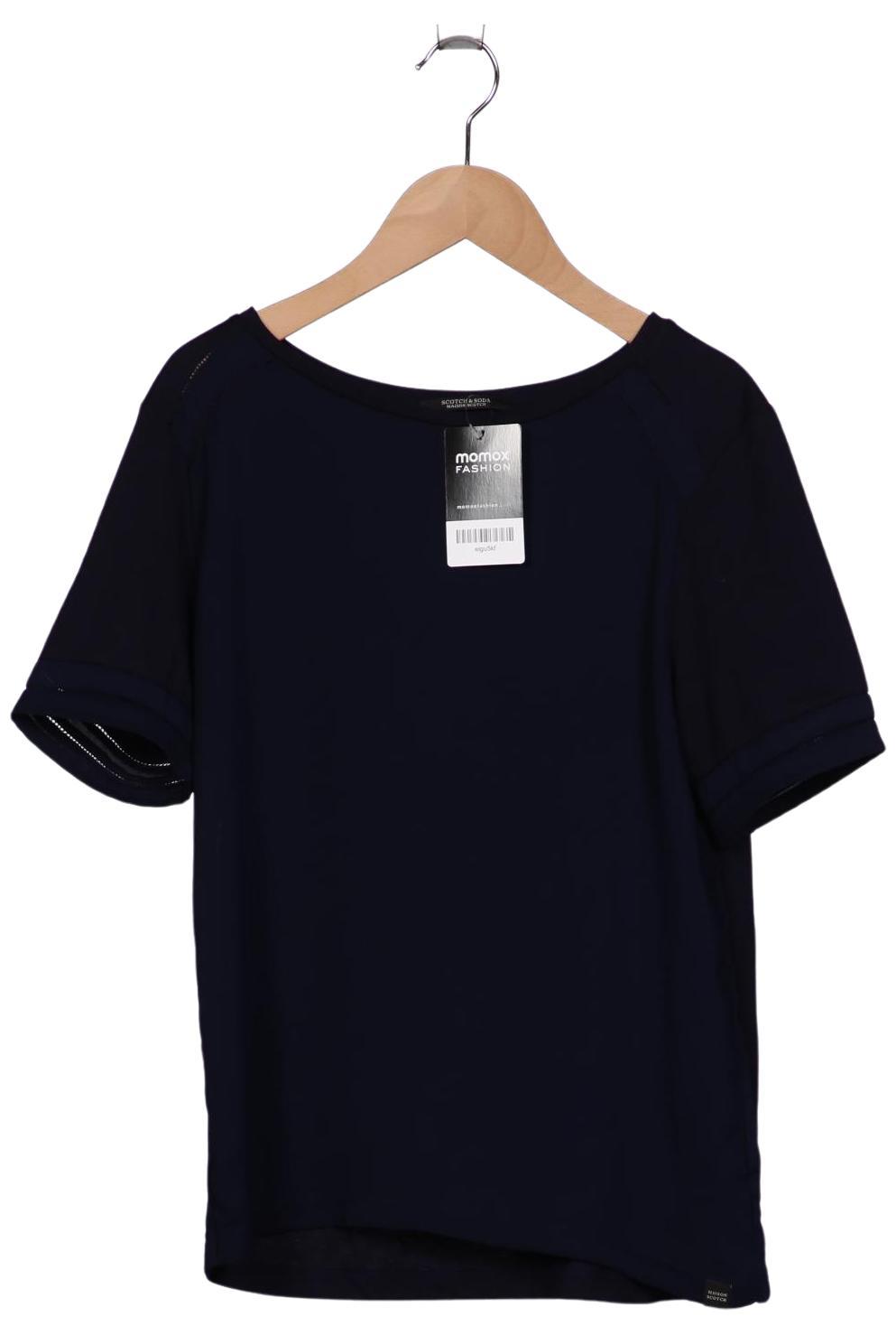 

Maison Scotch Damen T-Shirt, marineblau, Gr. 34
