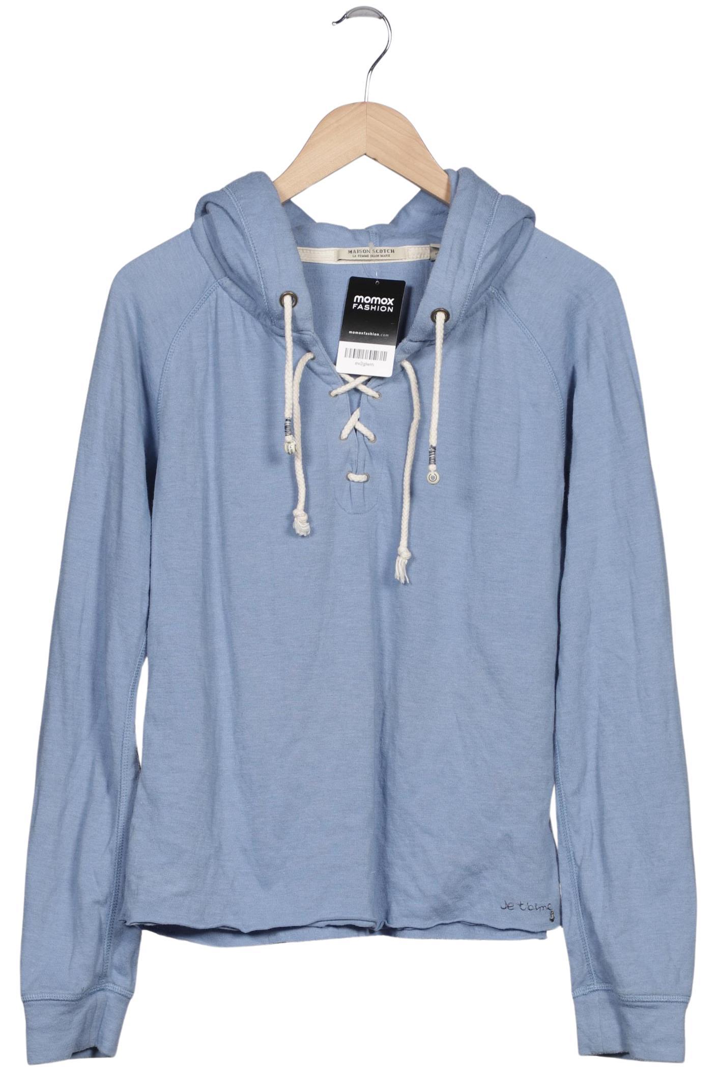 

Maison Scotch Damen Kapuzenpullover, blau, Gr. 46