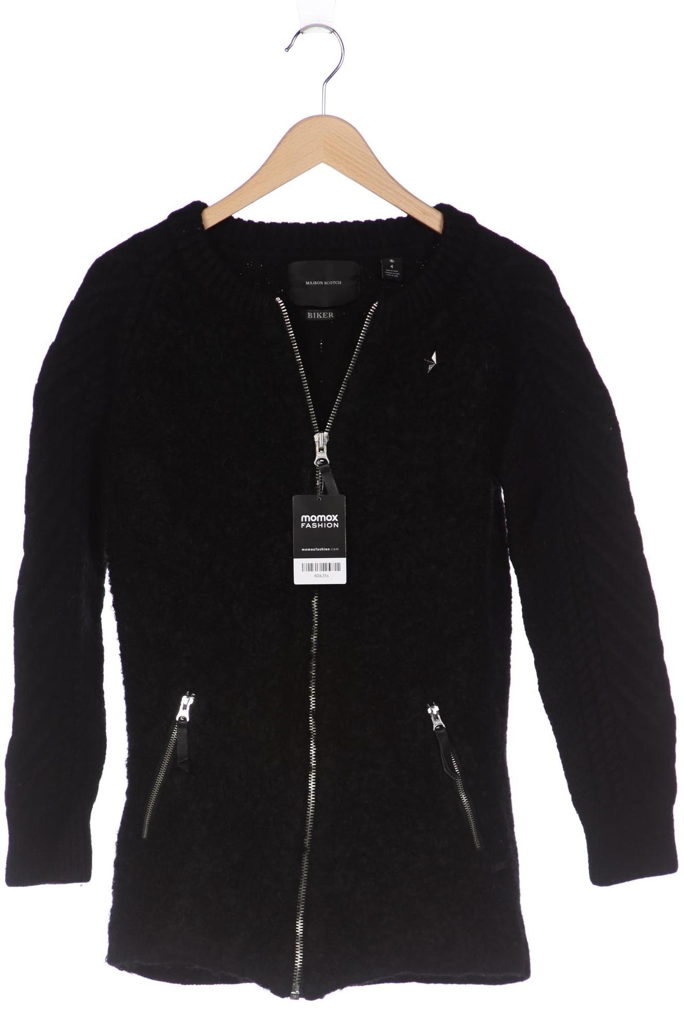 

Maison Scotch Damen Strickjacke, schwarz, Gr. 42