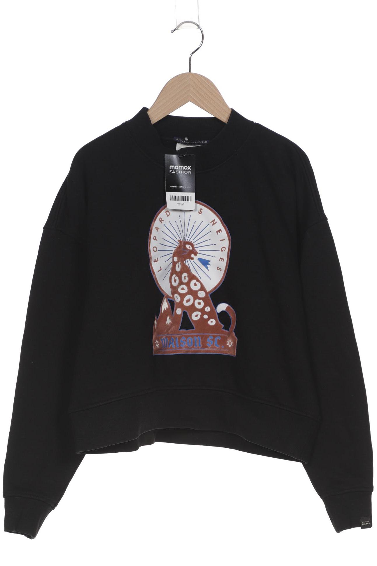

Maison Scotch Damen Sweatshirt, schwarz, Gr. 36