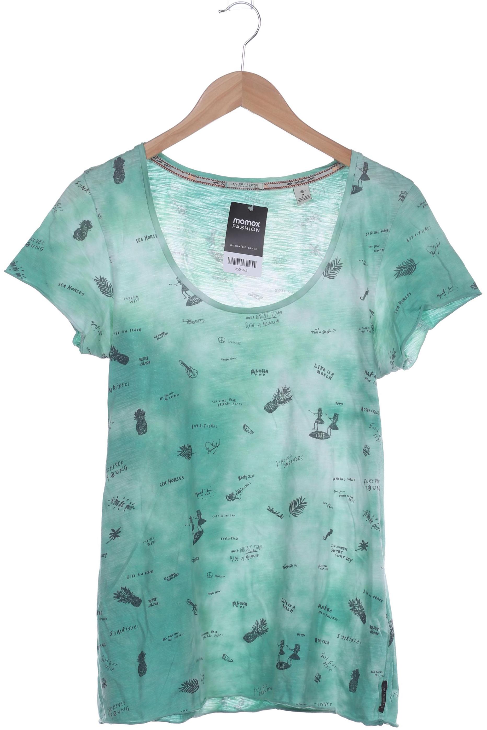 

Maison Scotch Damen T-Shirt, grün, Gr. 38