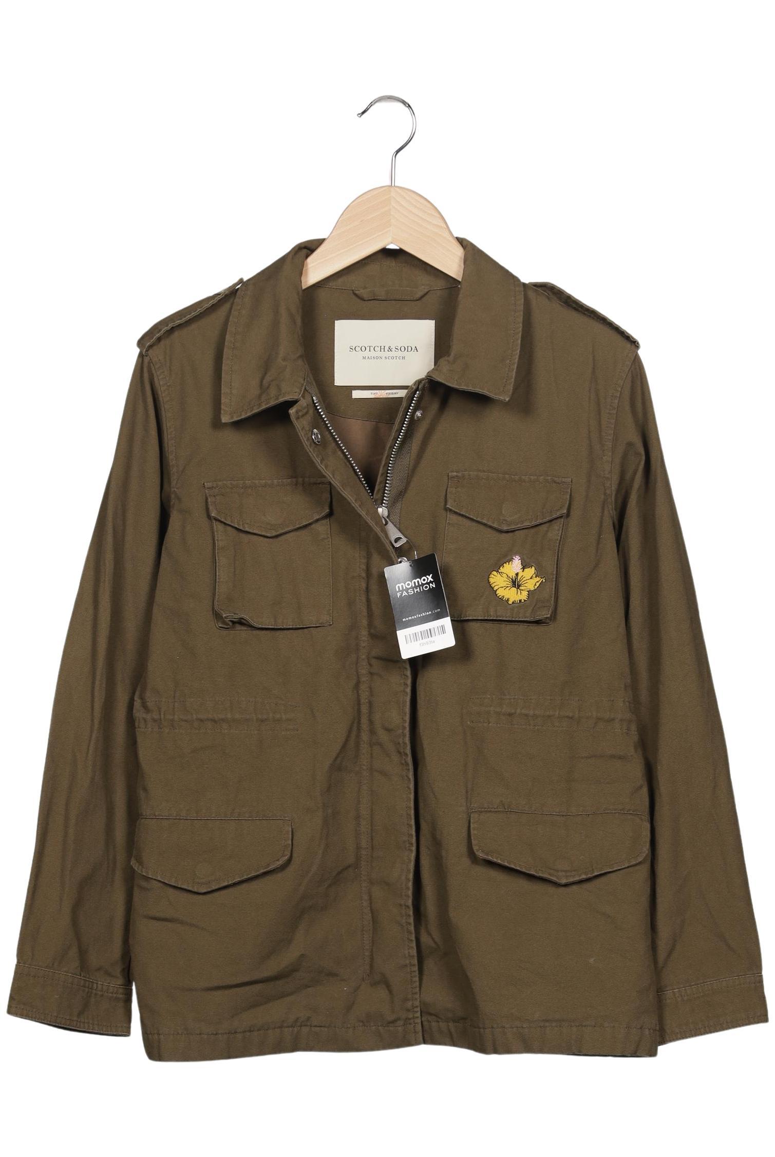 

Maison Scotch Damen Jacke, grün, Gr. 38