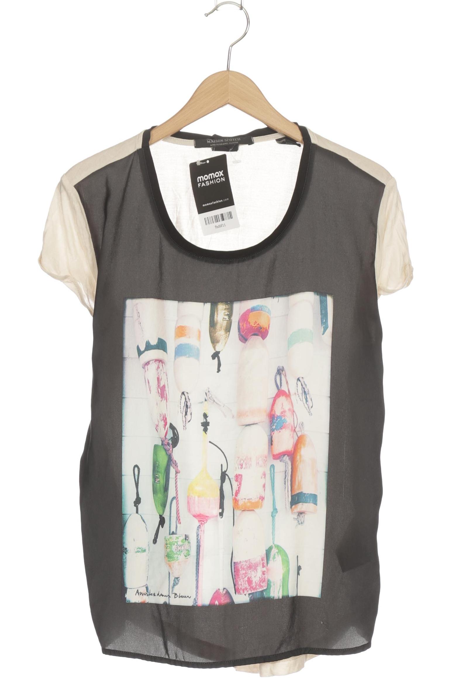 

Maison Scotch Damen T-Shirt, schwarz, Gr. 36