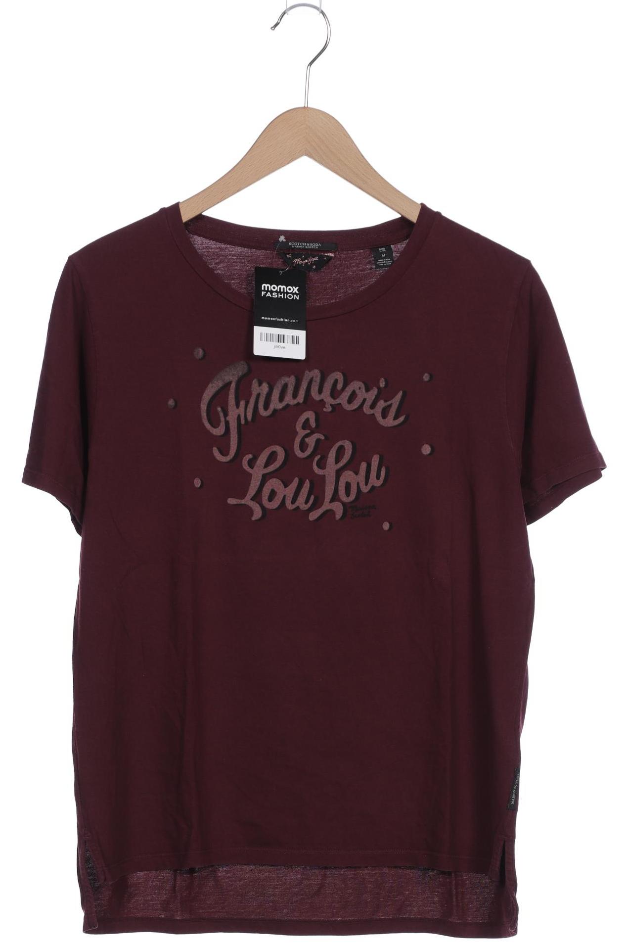 

Maison Scotch Damen T-Shirt, bordeaux, Gr. 38