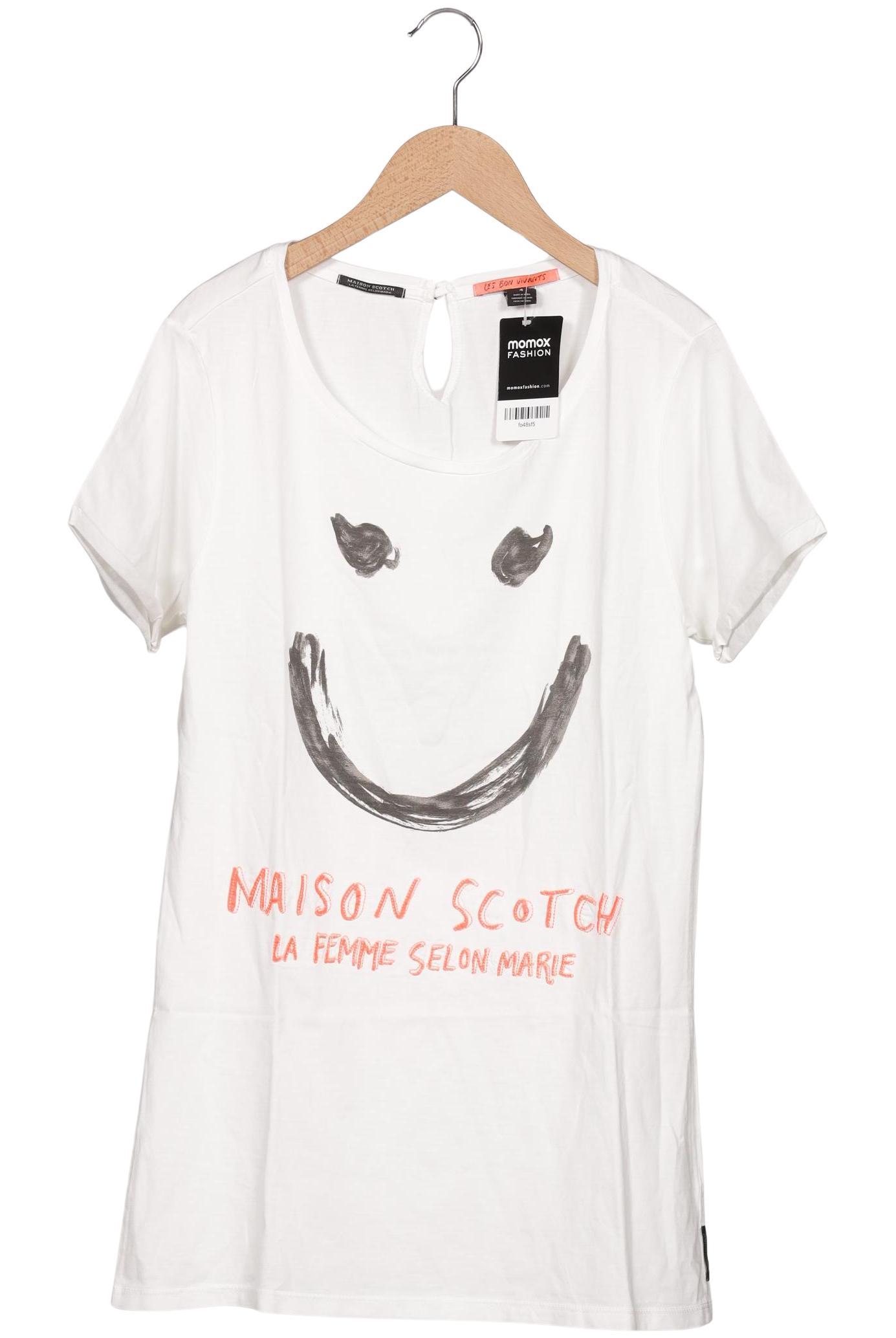

Maison Scotch Damen T-Shirt, weiß, Gr. 42