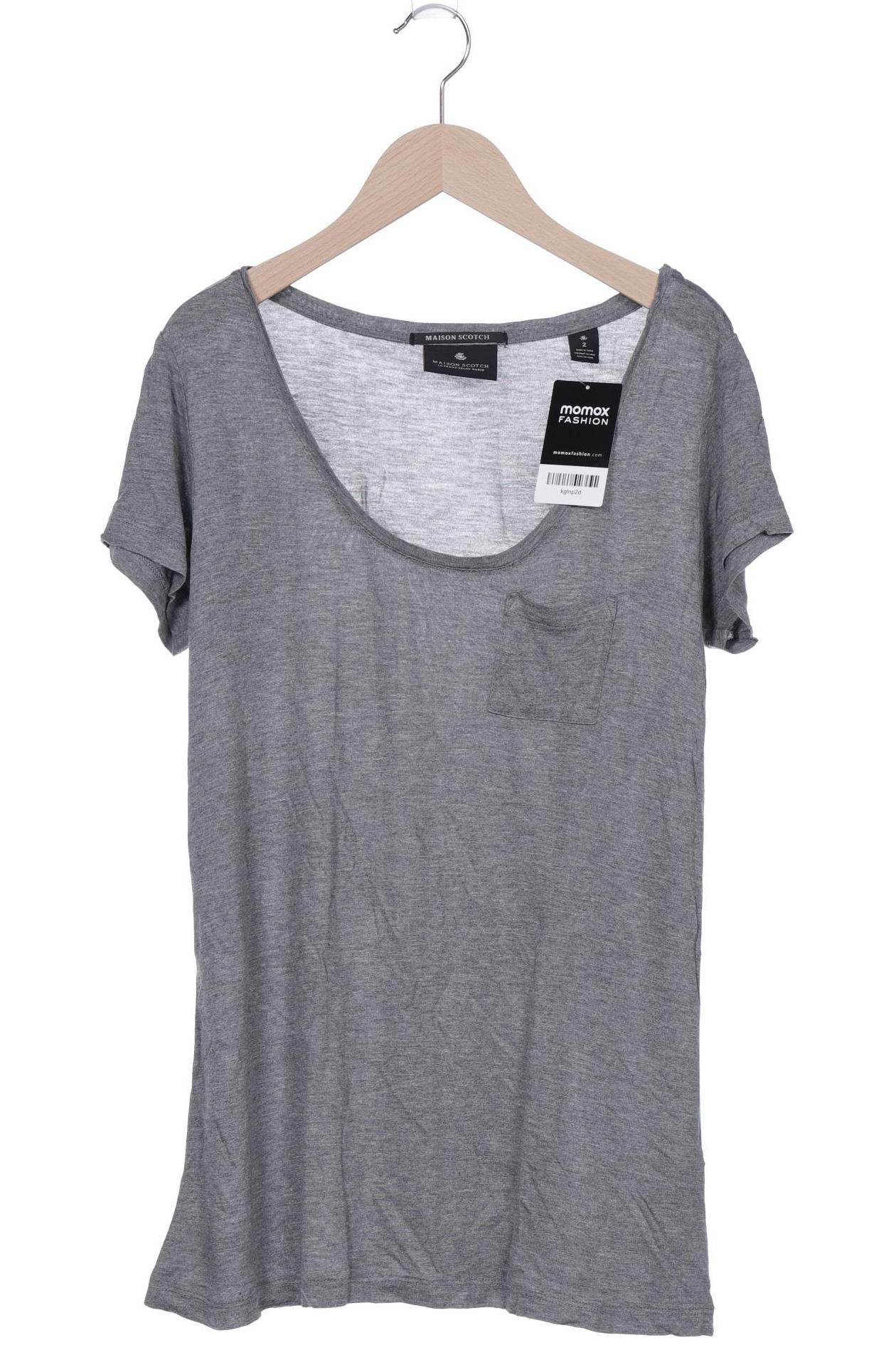 

Maison Scotch Damen T-Shirt, grau, Gr. 38