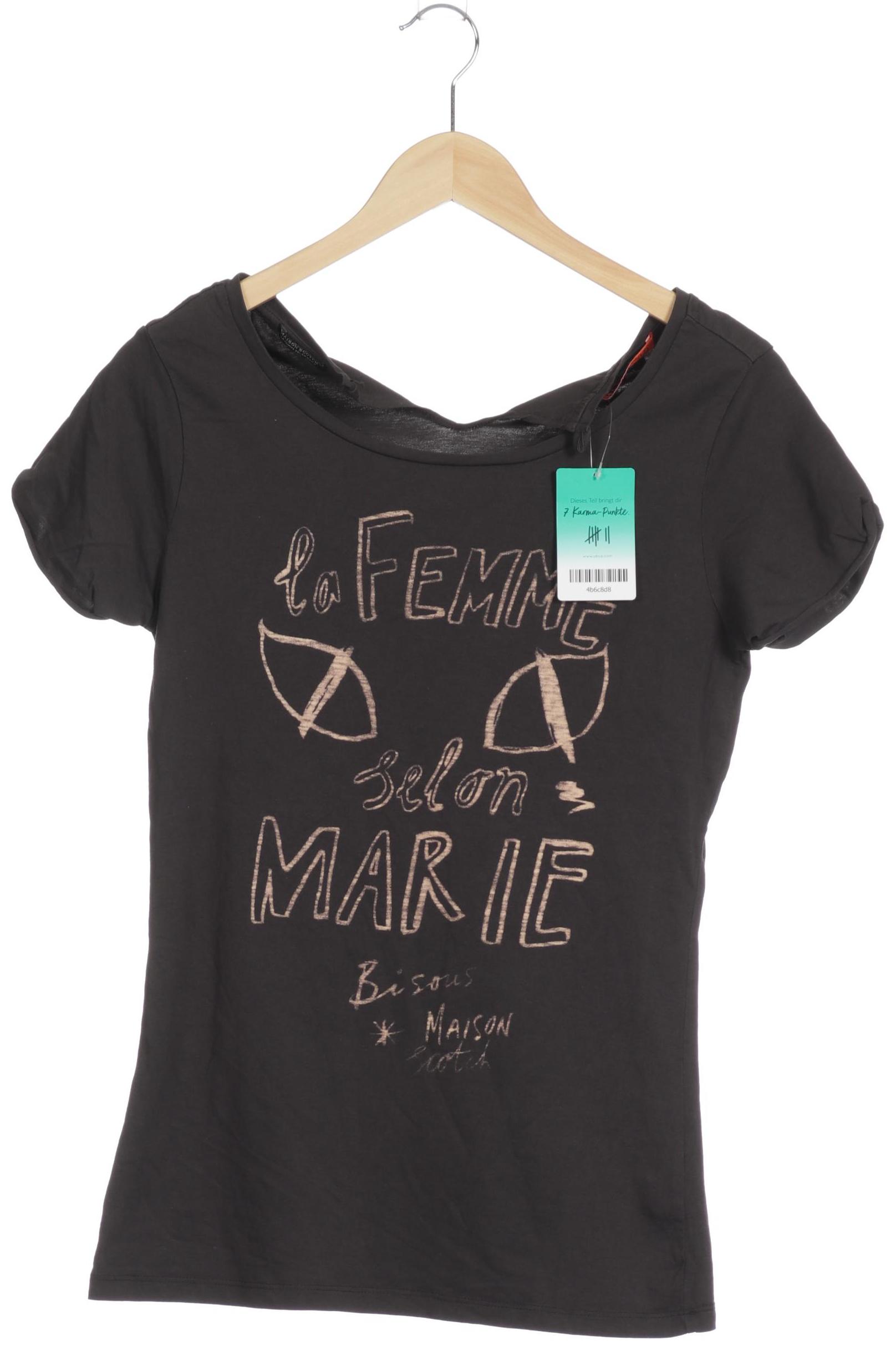 

Maison Scotch Damen T-Shirt, grau, Gr. 36