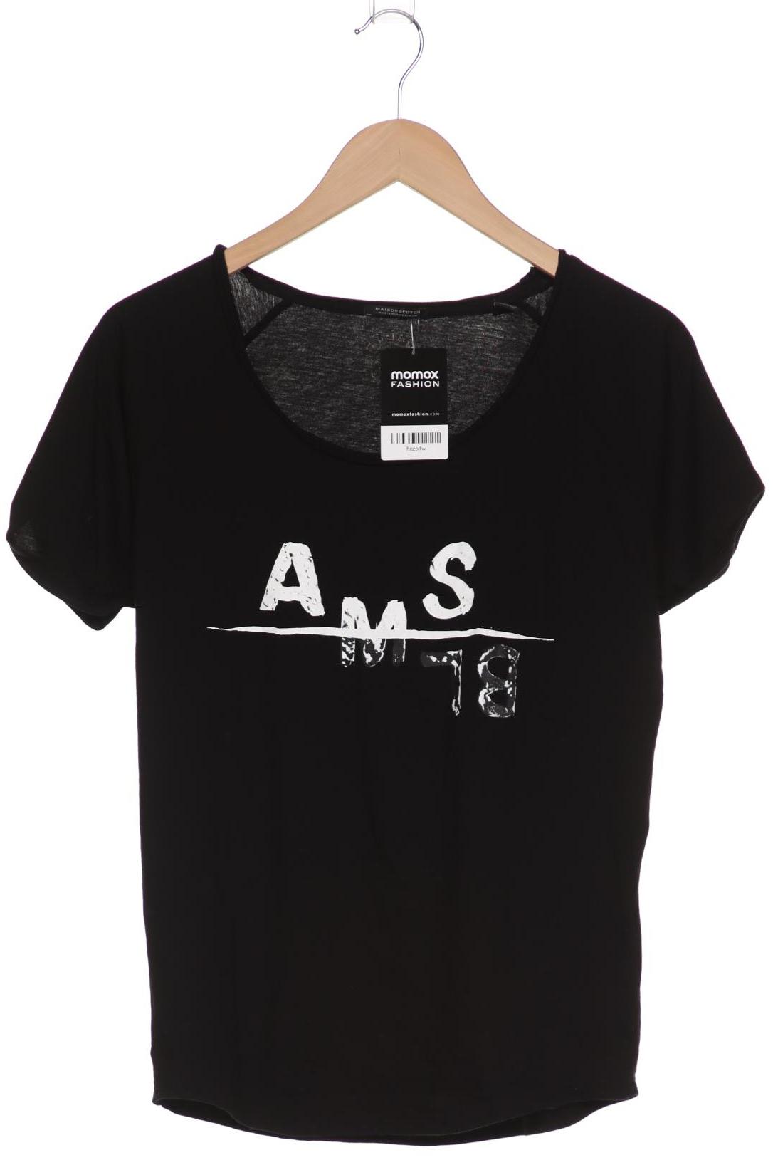 

Maison Scotch Damen T-Shirt, schwarz