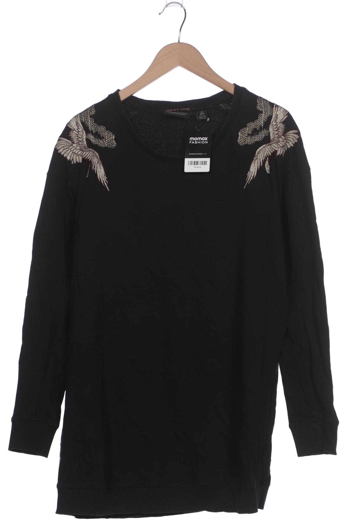 

Maison Scotch Damen Sweatshirt, schwarz, Gr. 40