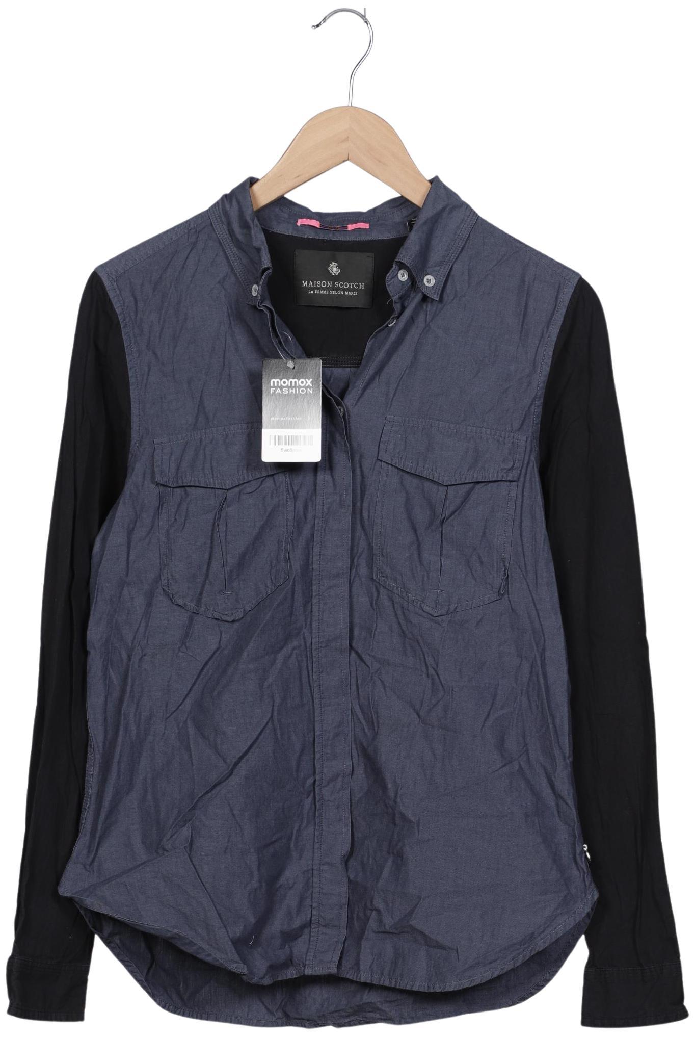 

Maison Scotch Damen Bluse, marineblau, Gr. 38