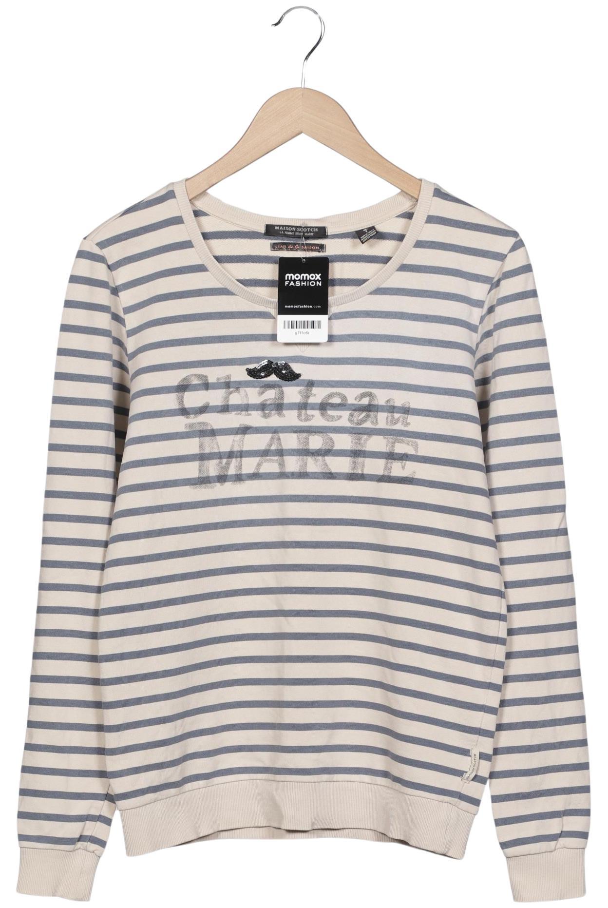 

Maison Scotch Damen Sweatshirt, beige, Gr. 36