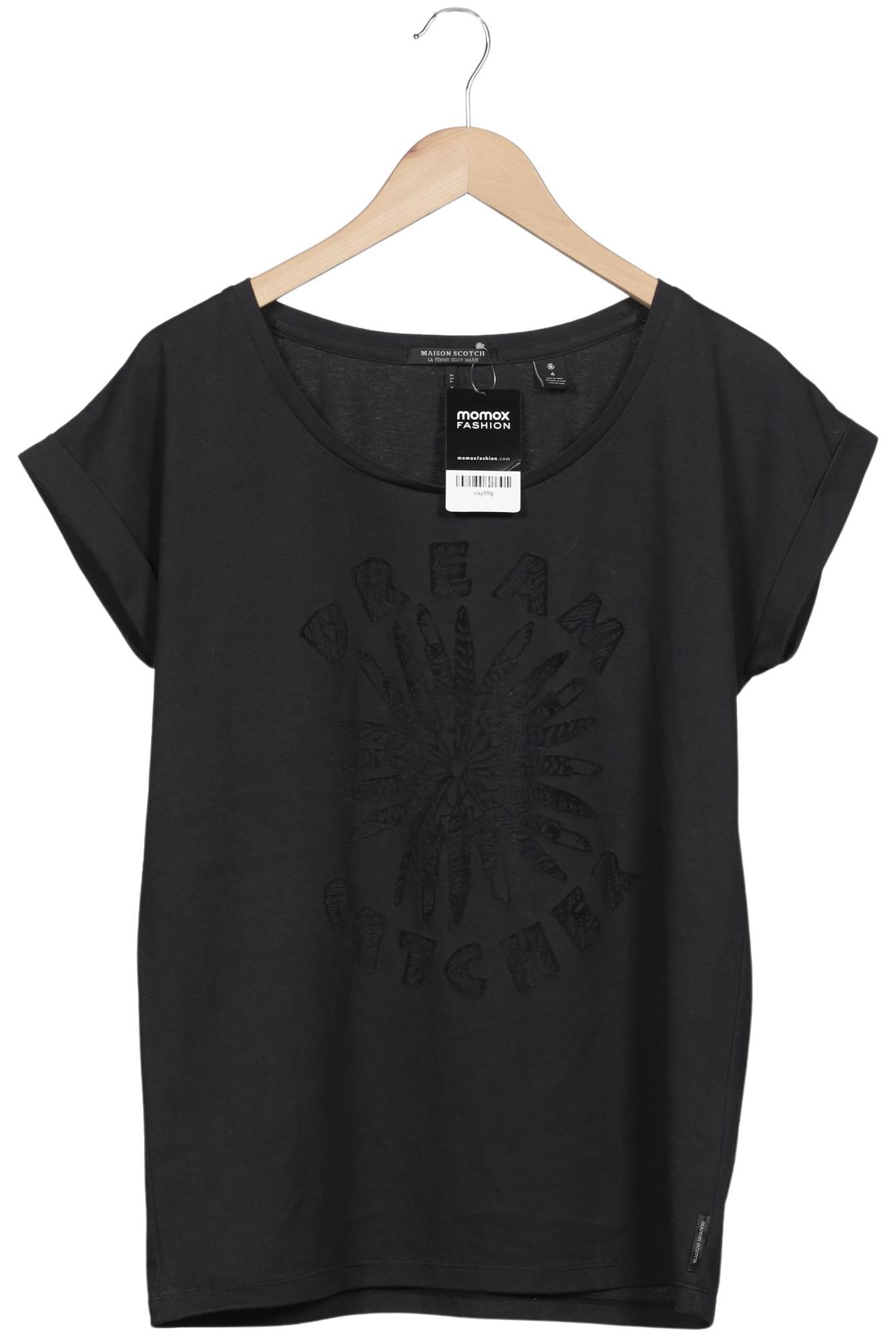 

Maison Scotch Damen T-Shirt, schwarz, Gr. 42