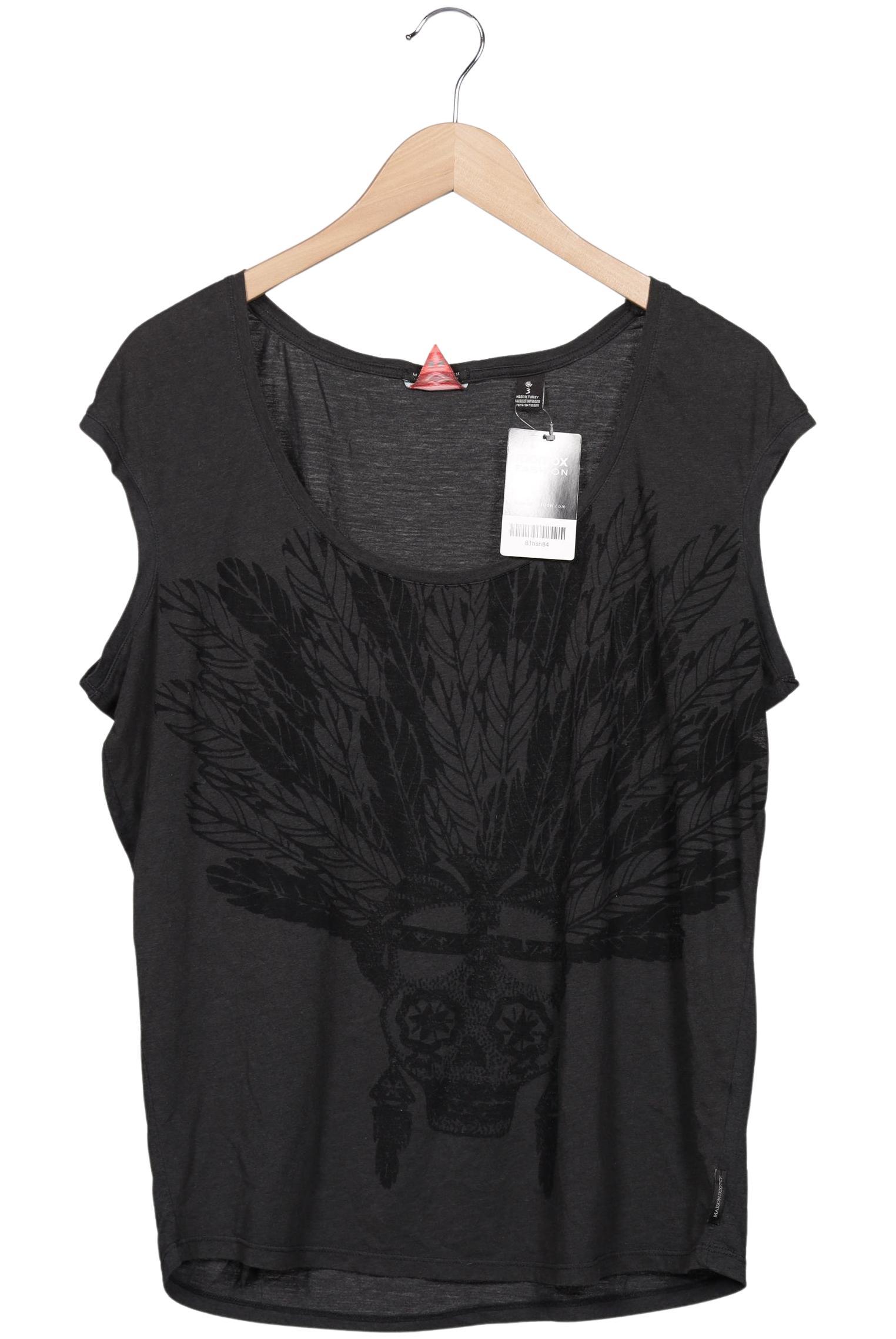 

Maison Scotch Damen T-Shirt, grau, Gr. 40