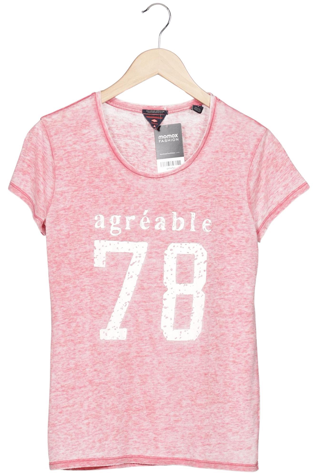 

Maison Scotch Damen T-Shirt, pink, Gr. 36