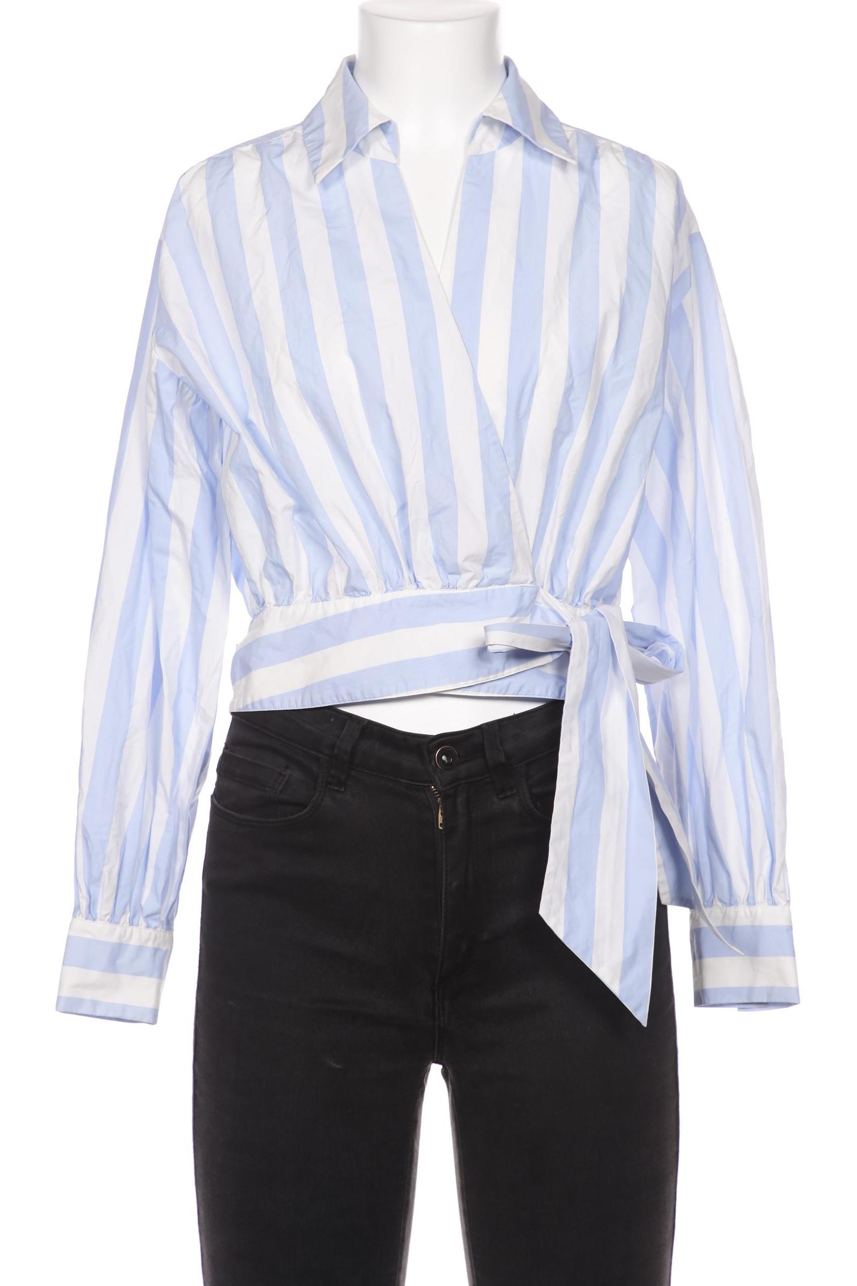 

Maison Scotch Damen Bluse, hellblau, Gr. 34