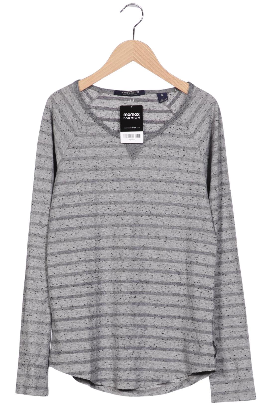 

Maison Scotch Damen Langarmshirt, grau, Gr. 40