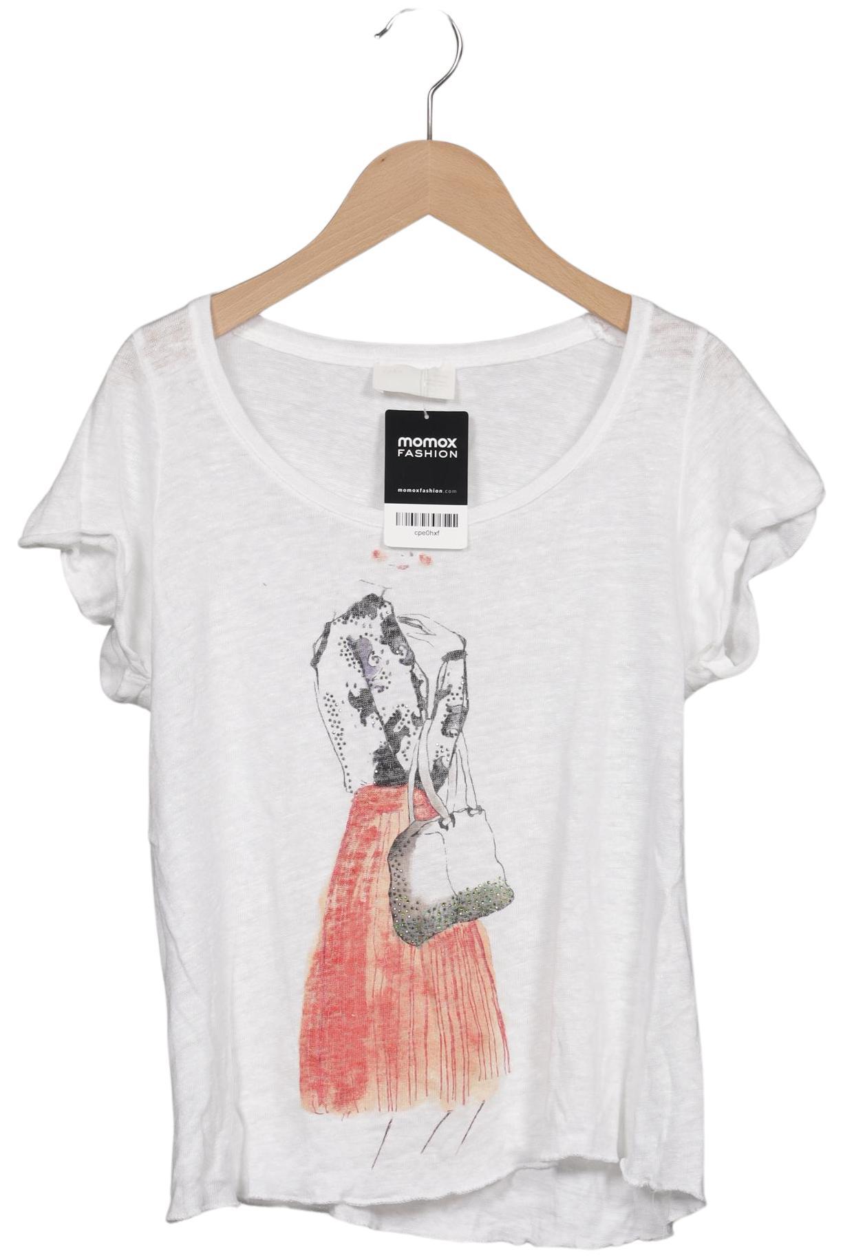 

Maison Scotch Damen T-Shirt, weiß, Gr. 38