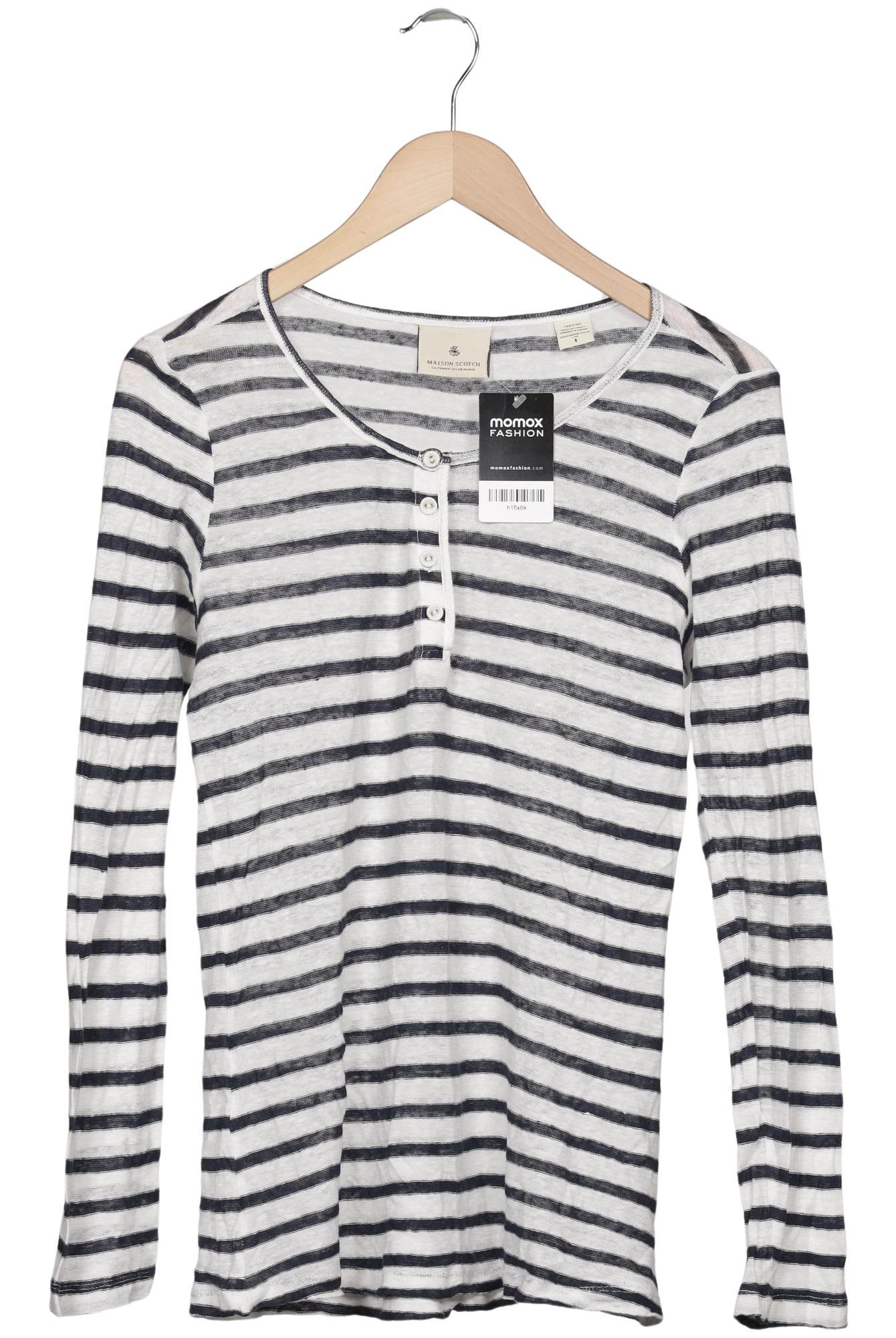 

Maison Scotch Damen Langarmshirt, marineblau, Gr. 36