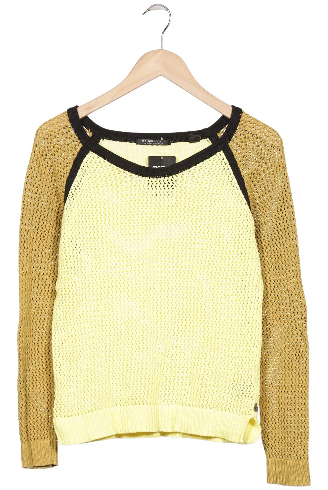 

Maison Scotch Damen Pullover, gelb, Gr. 38