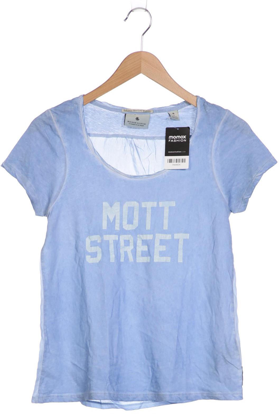 

Maison Scotch Damen T-Shirt, blau, Gr. 36