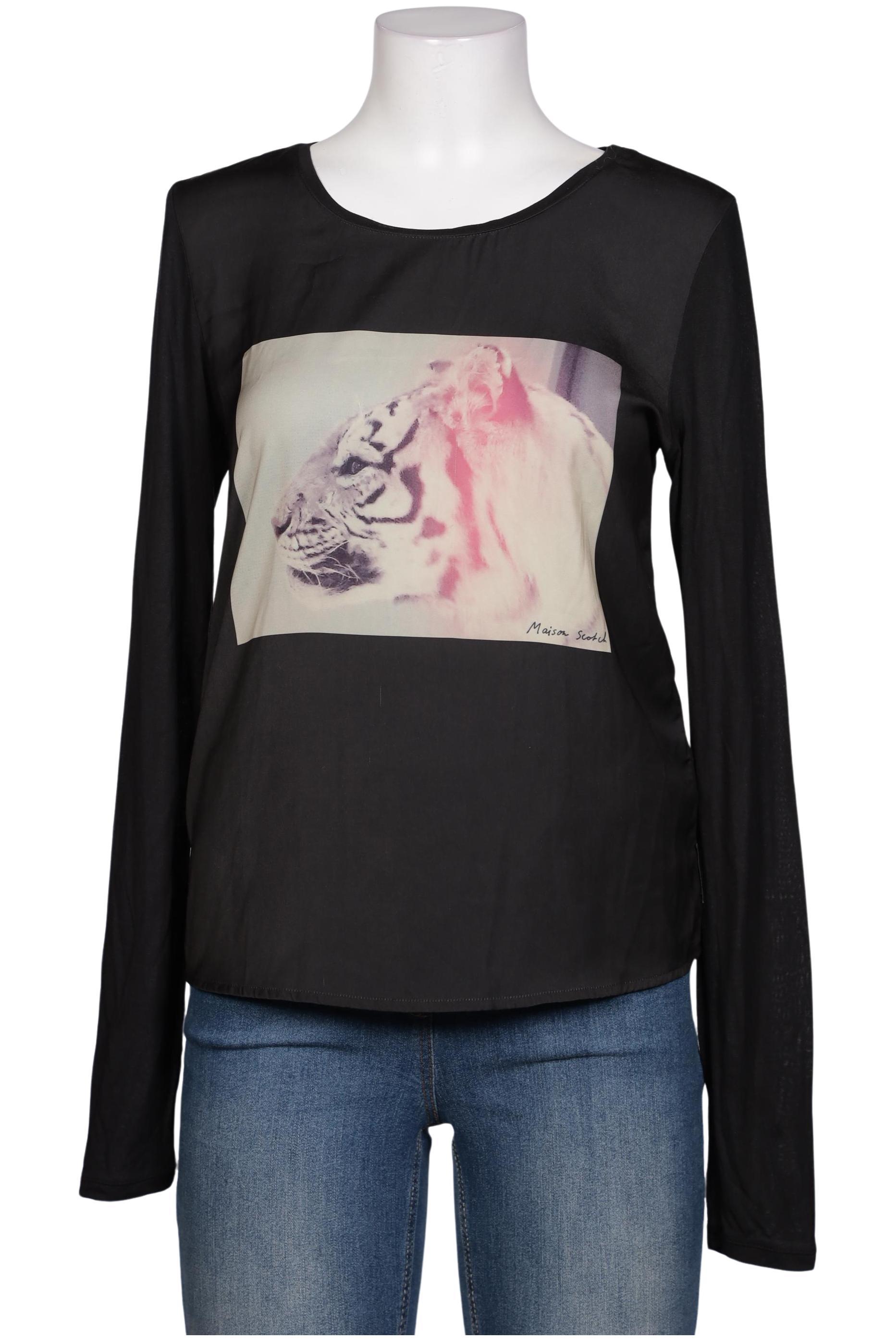 

Maison Scotch Damen Bluse, schwarz, Gr. 38