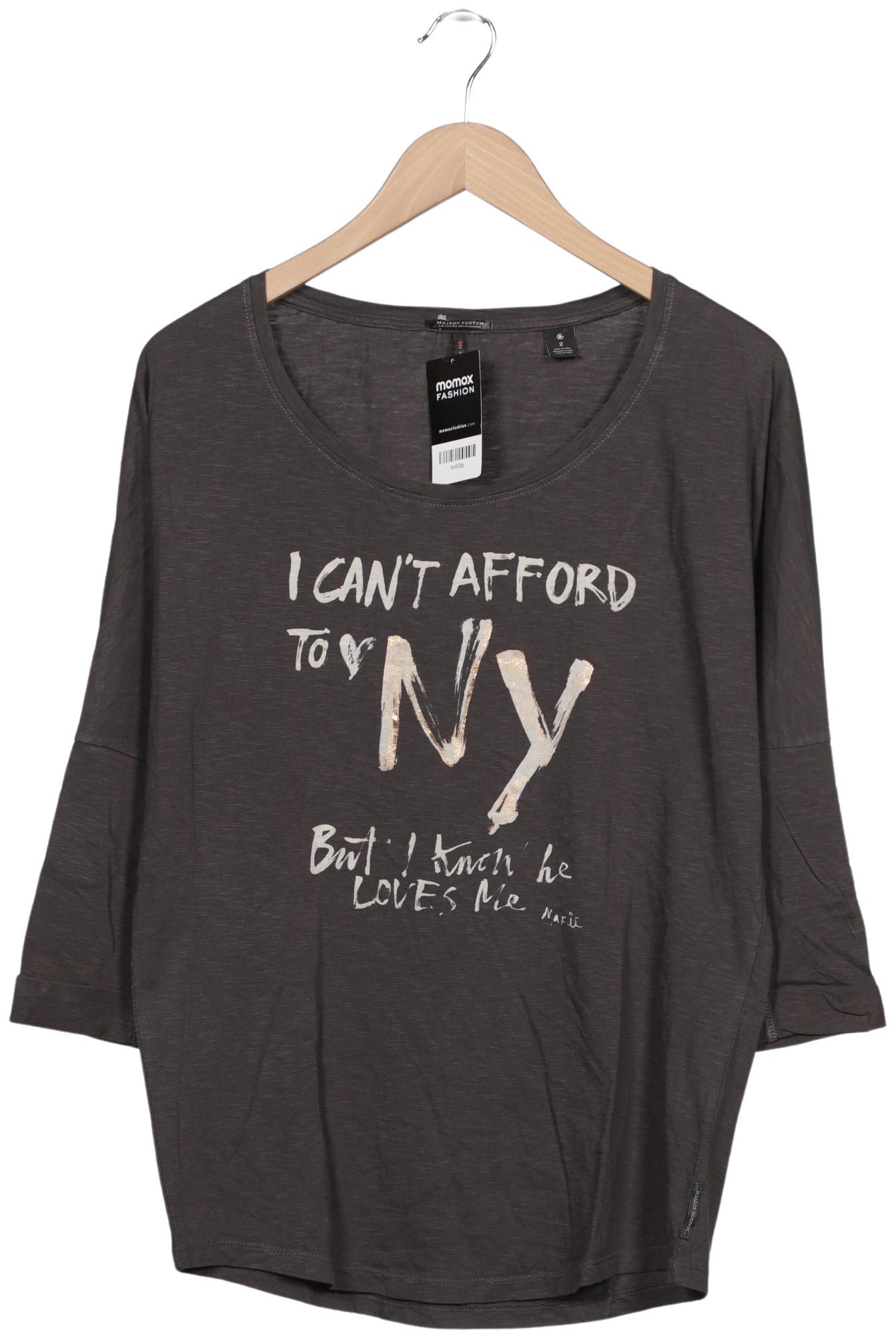 

Maison Scotch Damen Langarmshirt, schwarz, Gr. 38
