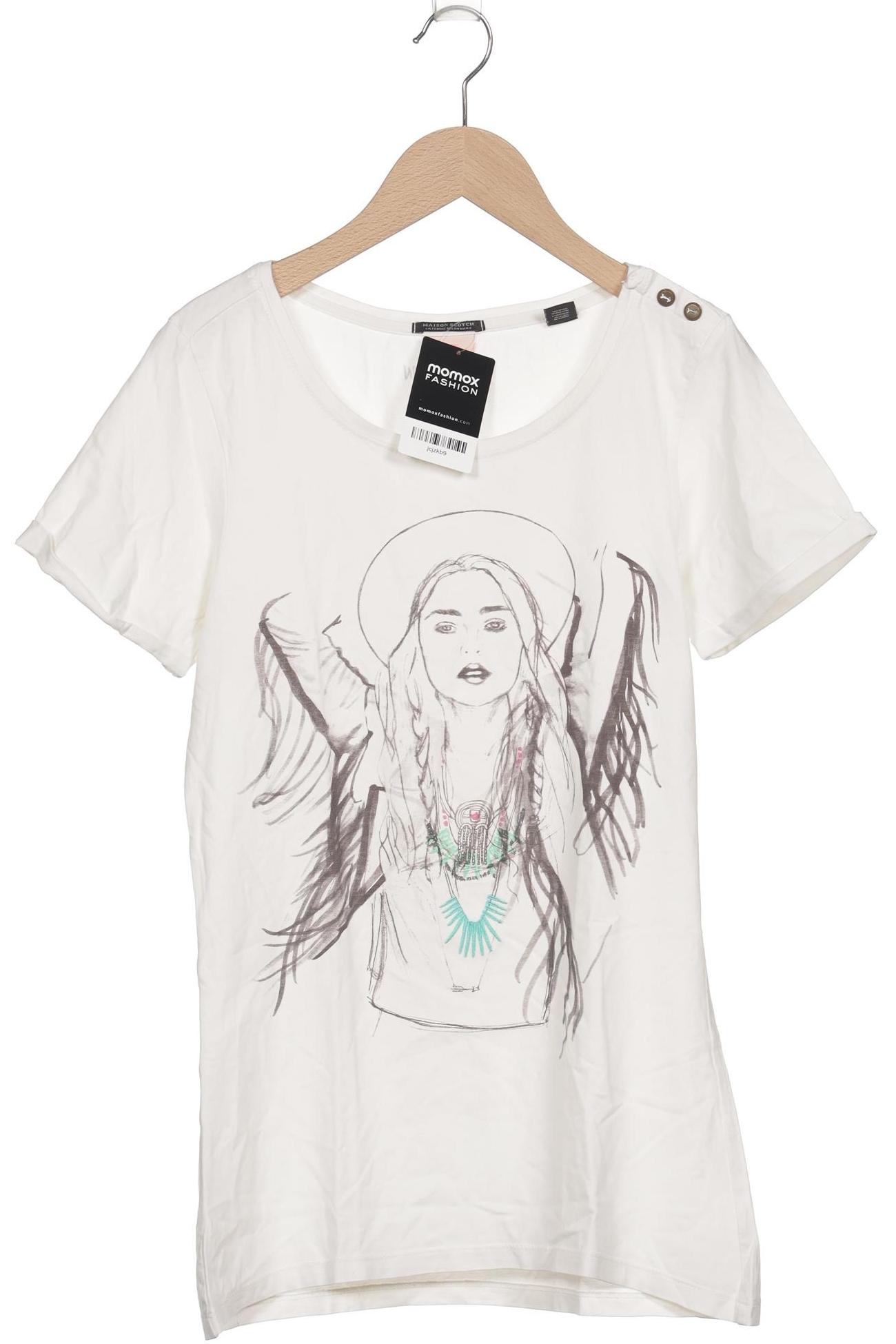

Maison Scotch Damen T-Shirt, cremeweiß, Gr. 38