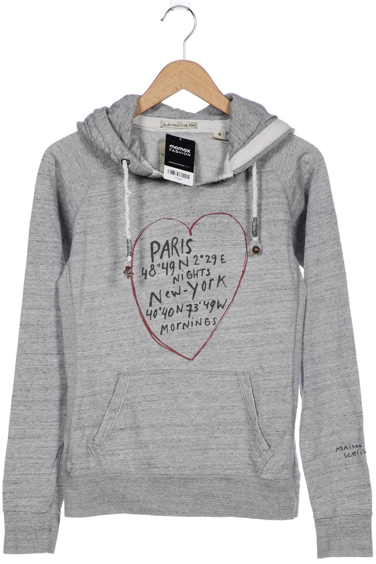 

Maison Scotch Damen Kapuzenpullover, grau, Gr. 38