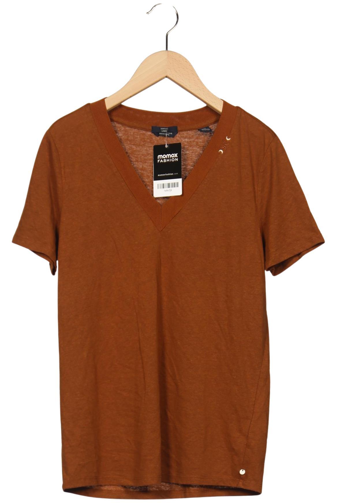 

Maison Scotch Damen T-Shirt, braun, Gr. 38