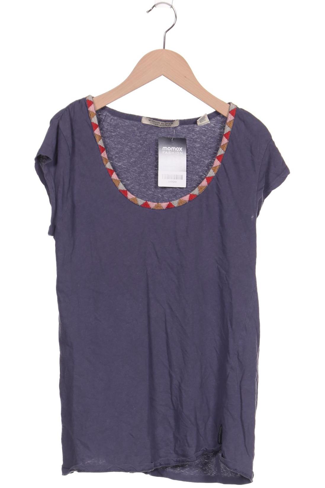 

Maison Scotch Damen T-Shirt, blau, Gr. 38