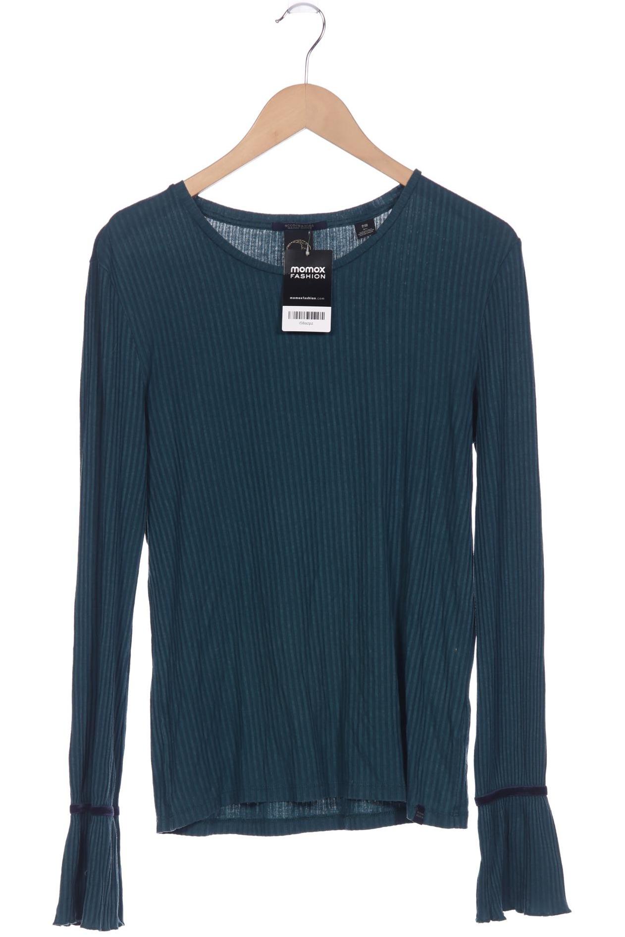 

Maison Scotch Damen Langarmshirt, türkis, Gr. 44