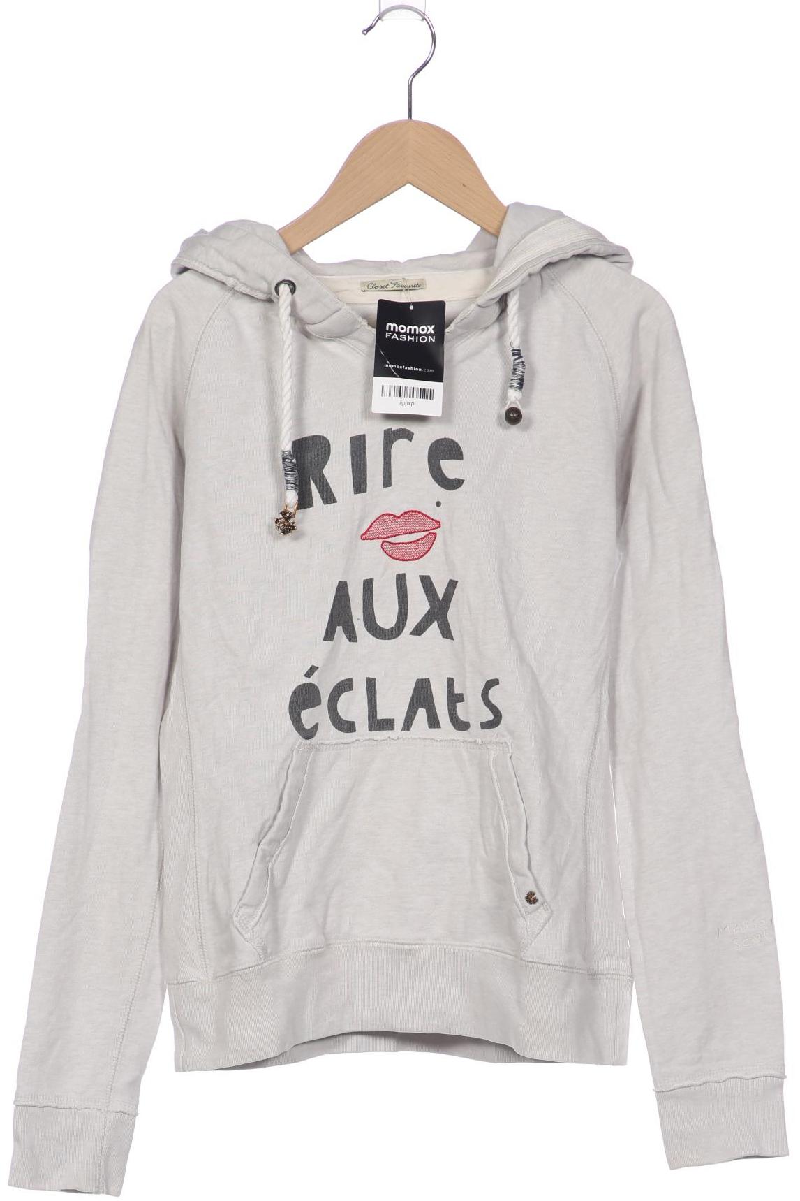 

Maison Scotch Damen Kapuzenpullover, grau, Gr. 36