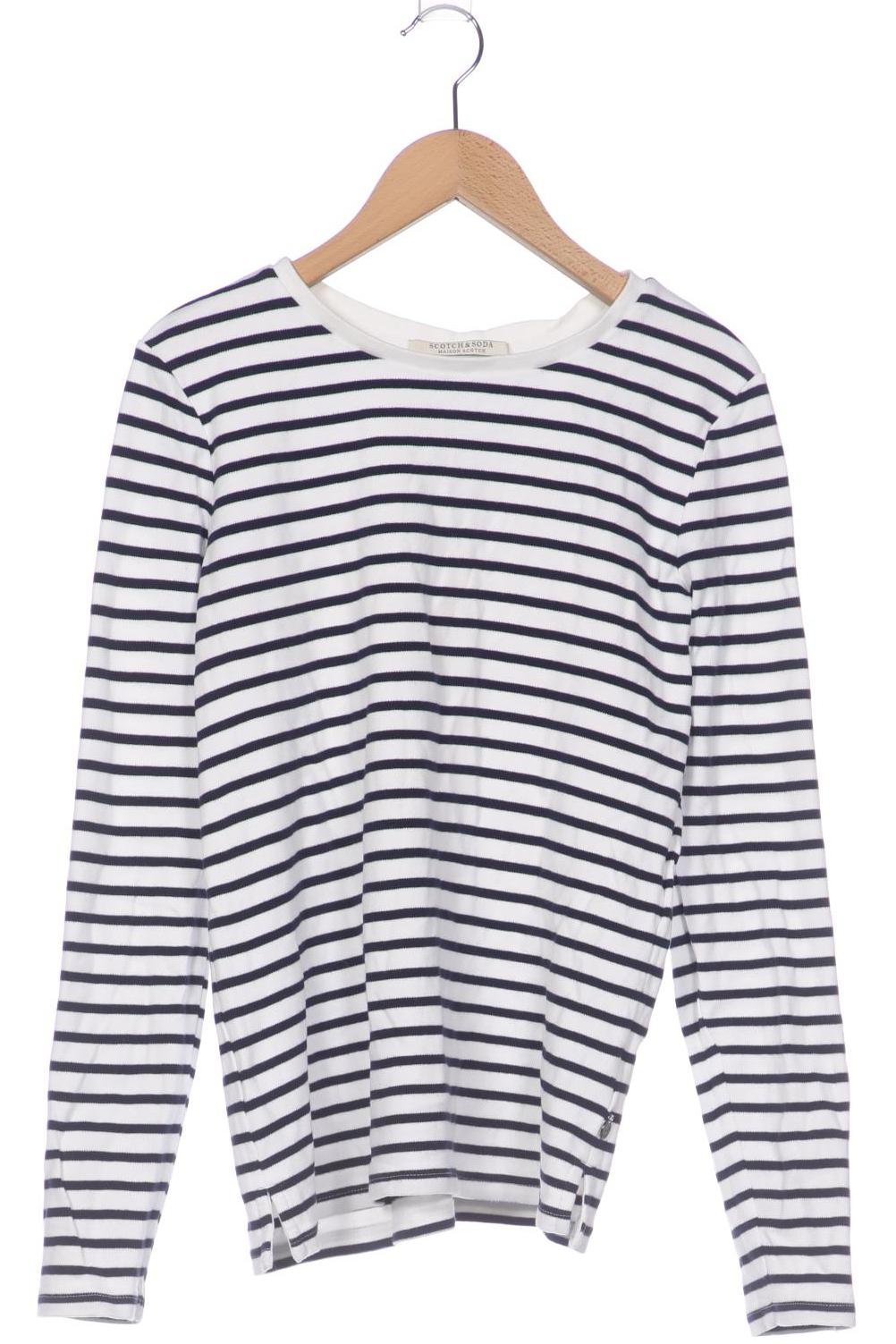 

Maison Scotch Damen Langarmshirt, weiß, Gr. 34