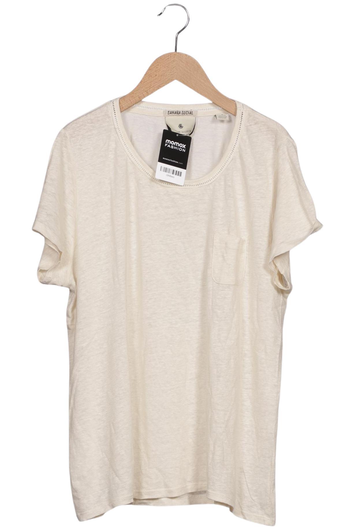 

Maison Scotch Damen T-Shirt, cremeweiß, Gr. 44