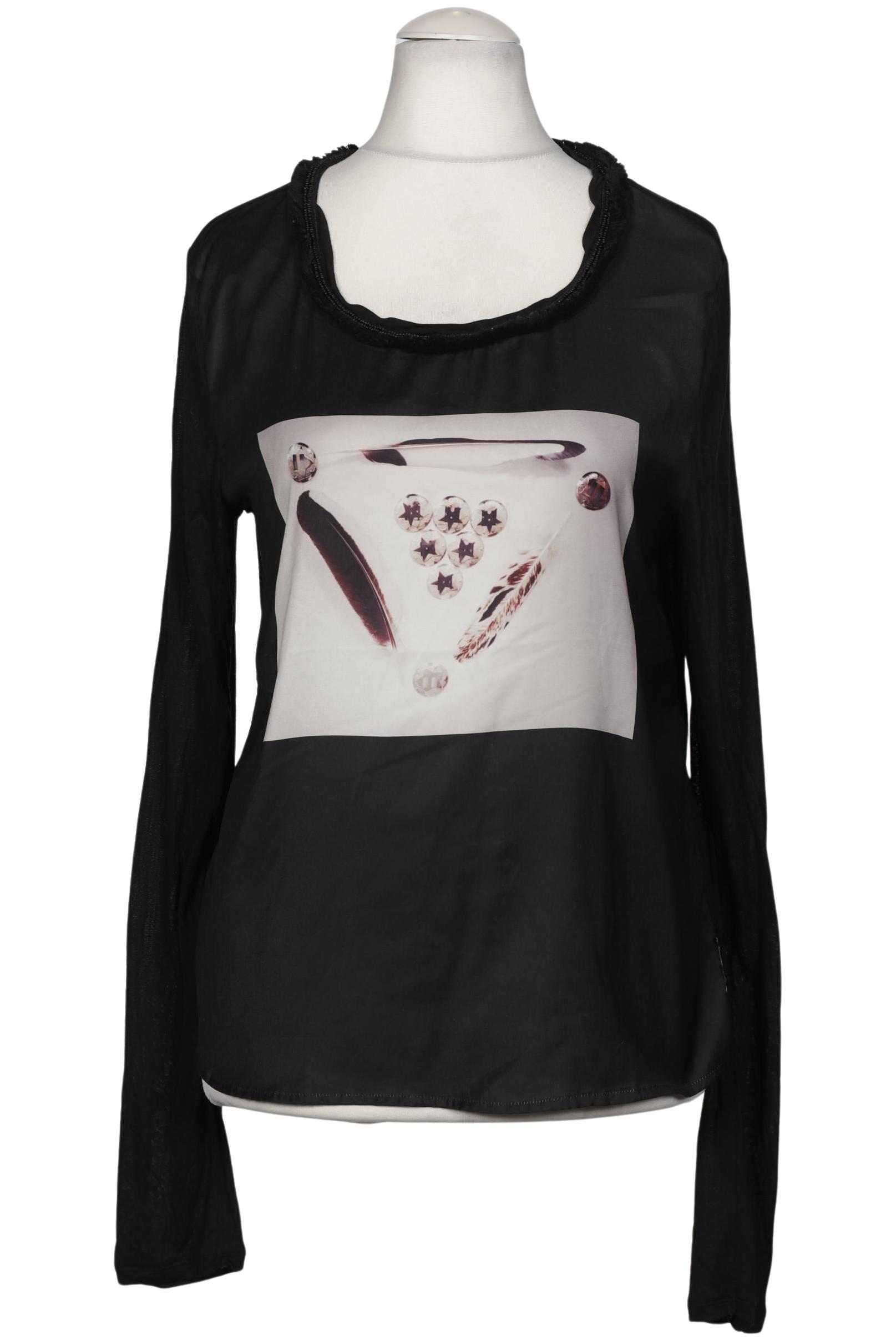 

Maison Scotch Damen Langarmshirt, schwarz, Gr. 40
