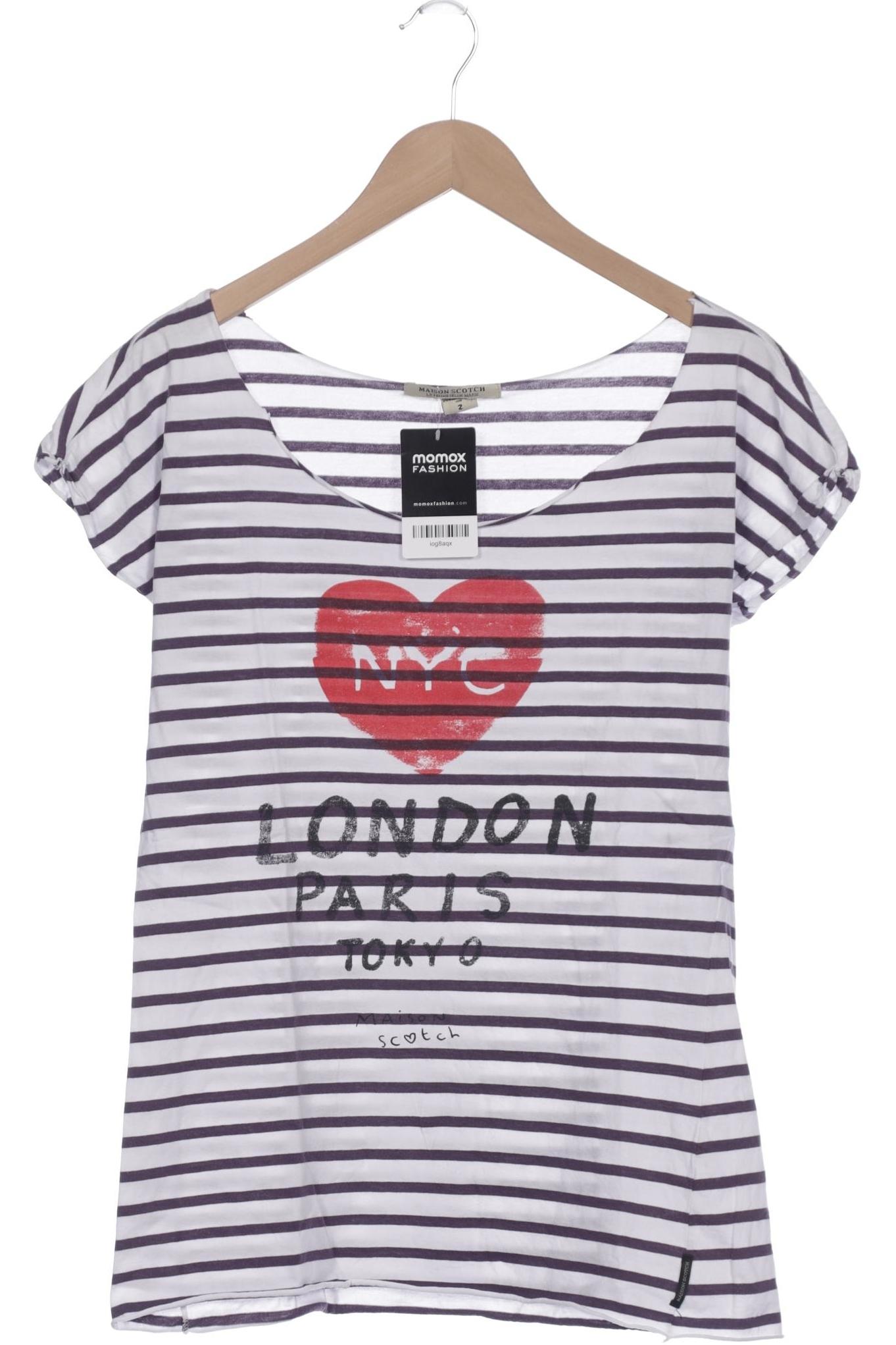 

Maison Scotch Damen T-Shirt, weiß, Gr. 38