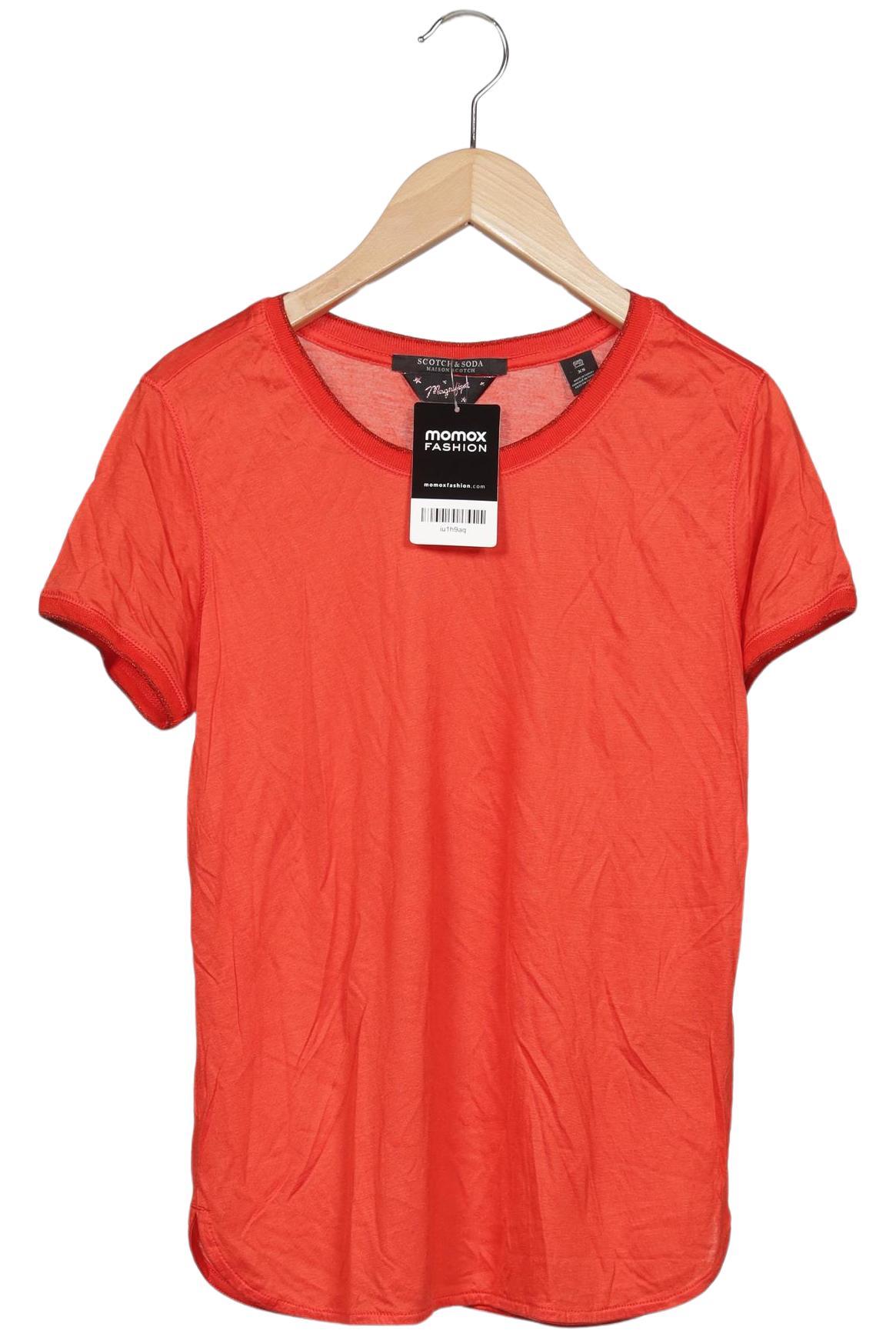 

Maison Scotch Damen T-Shirt, rot, Gr. 34