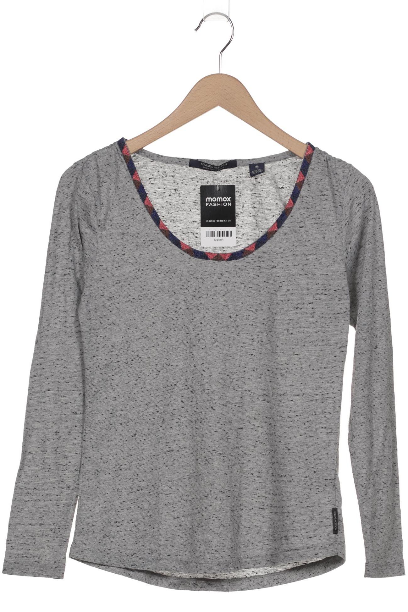 

Maison Scotch Damen Langarmshirt, grau, Gr. 36