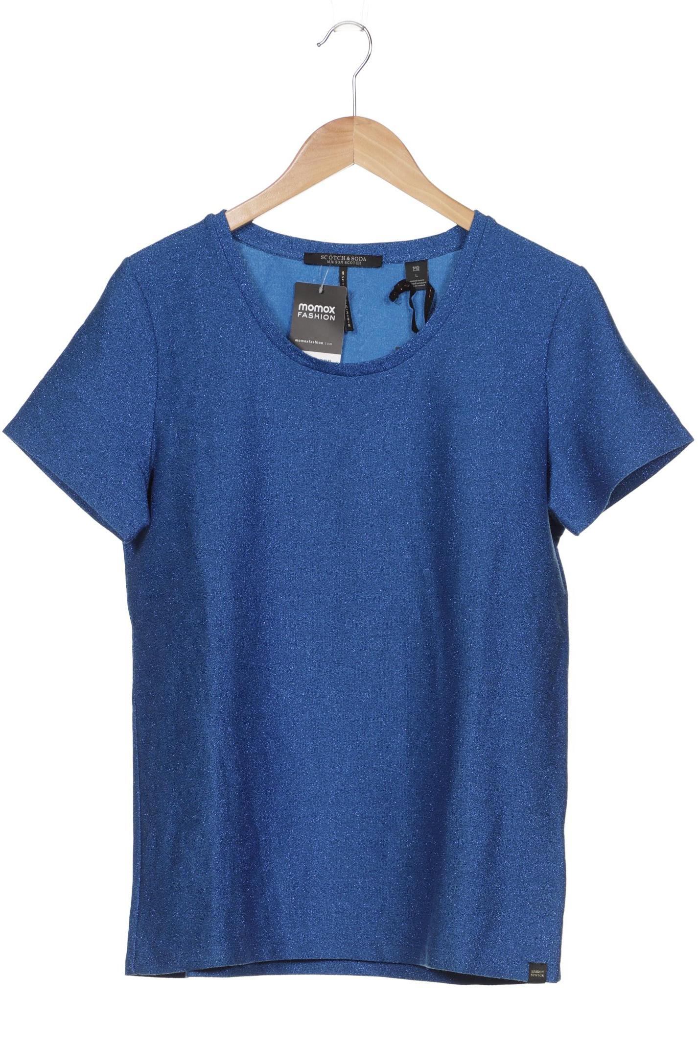 

Maison Scotch Damen T-Shirt, blau, Gr. 42