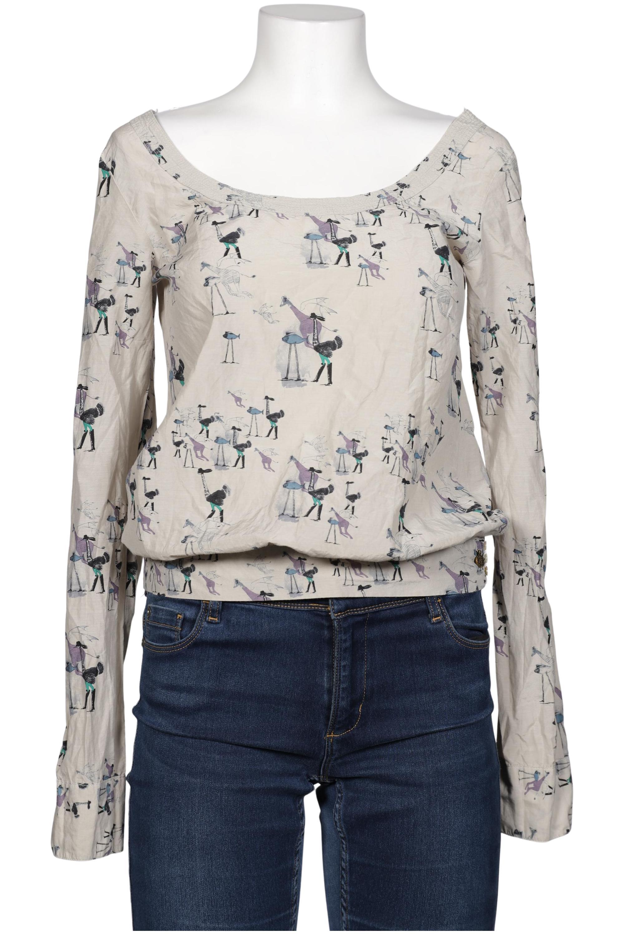 

Maison Scotch Damen Bluse, grau, Gr. 38