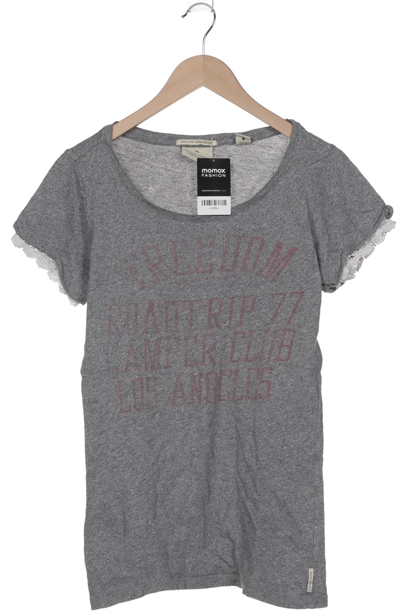 

Maison Scotch Damen T-Shirt, grau, Gr. 40
