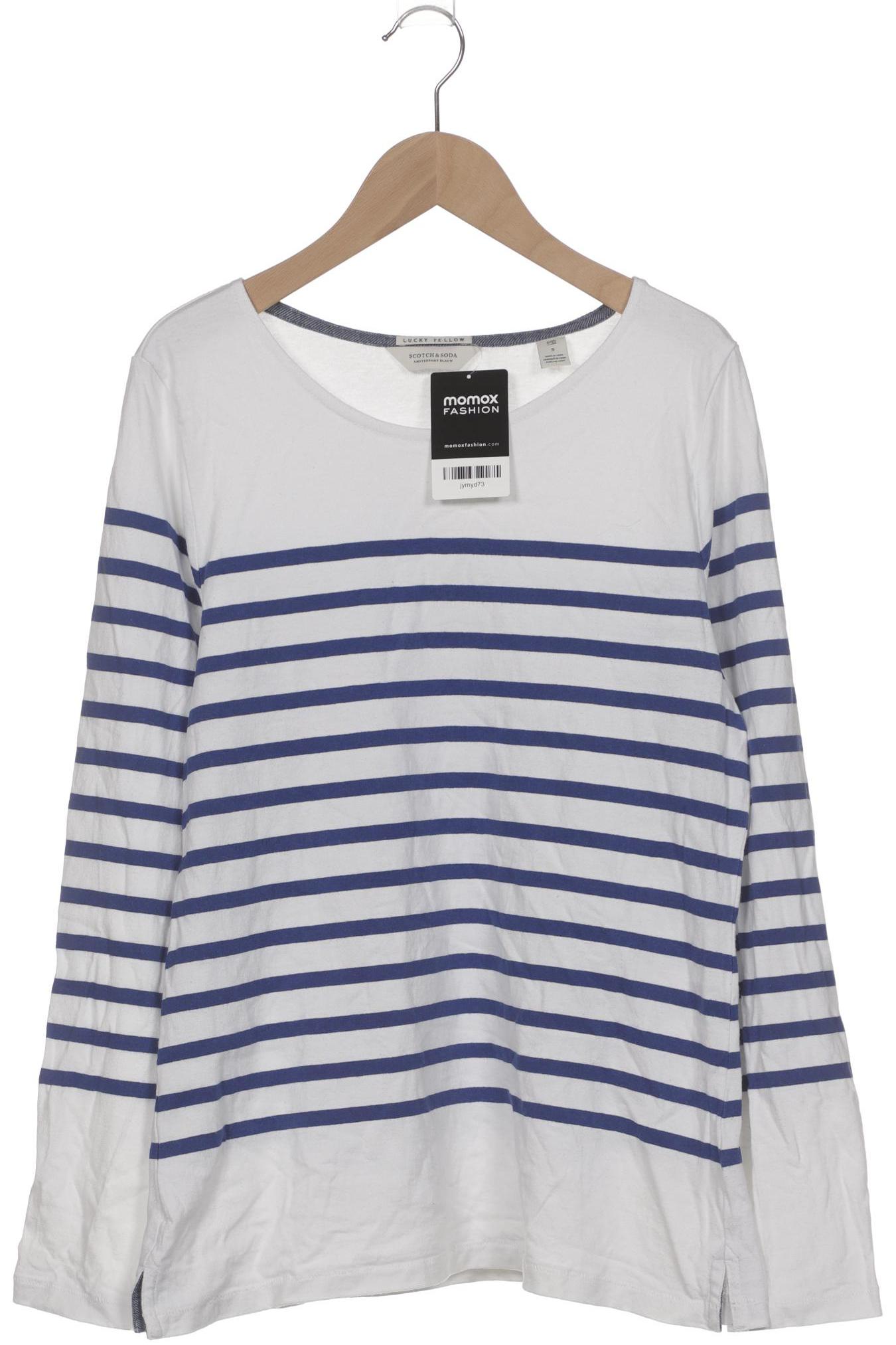 

Maison Scotch Damen Langarmshirt, weiß, Gr. 36