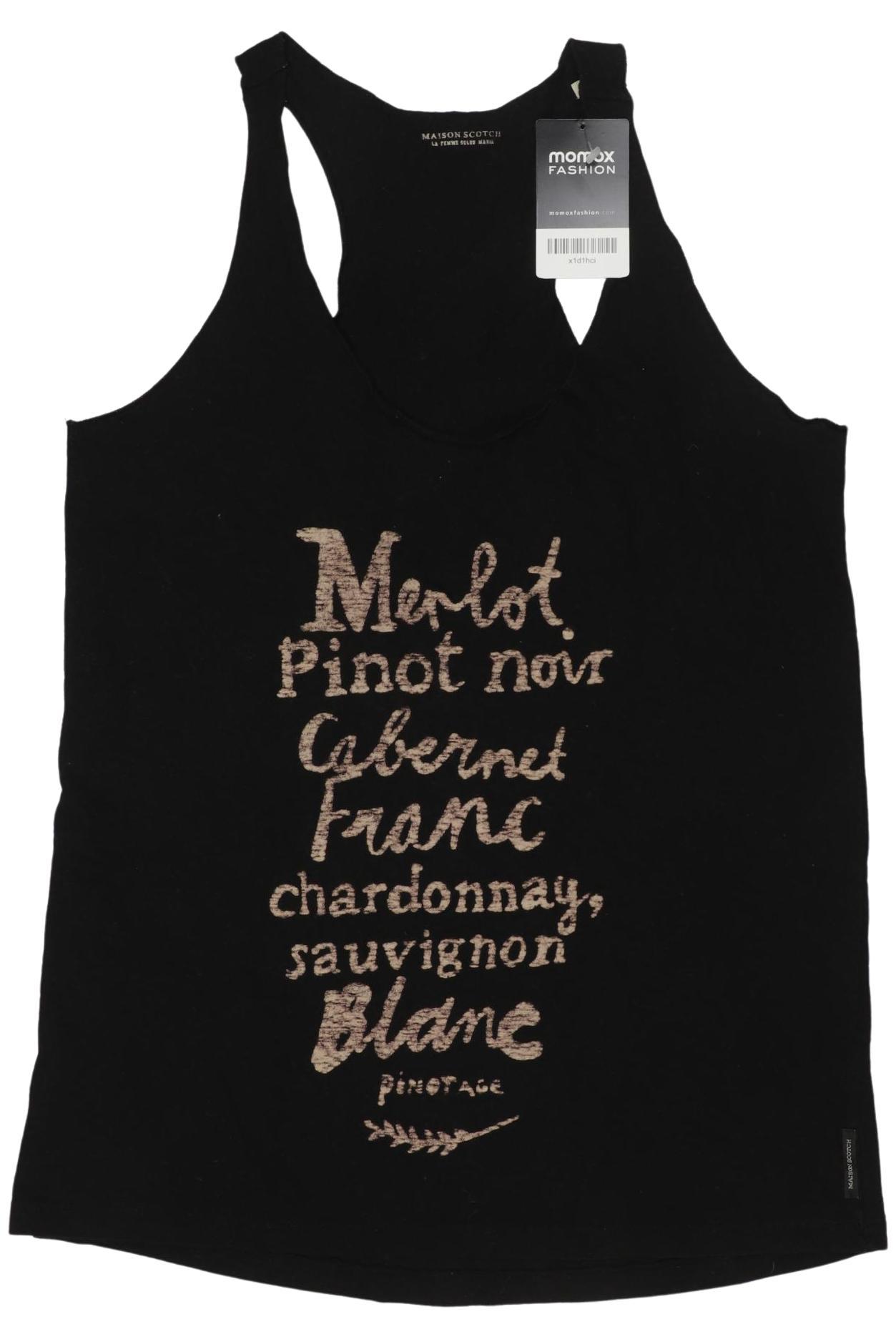 

Maison Scotch Damen Top, schwarz, Gr. 38