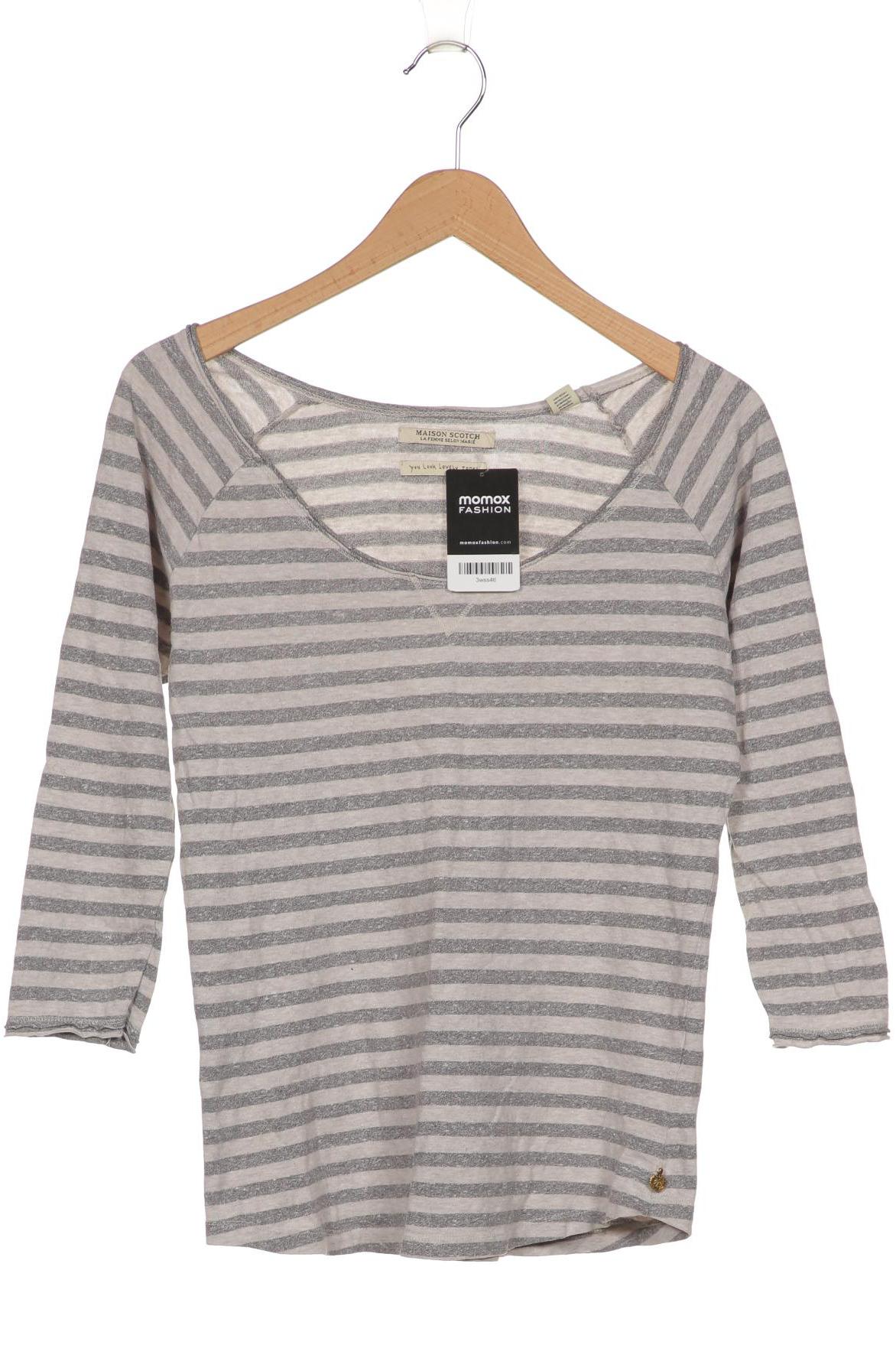 

Maison Scotch Damen Langarmshirt, grau, Gr. 36