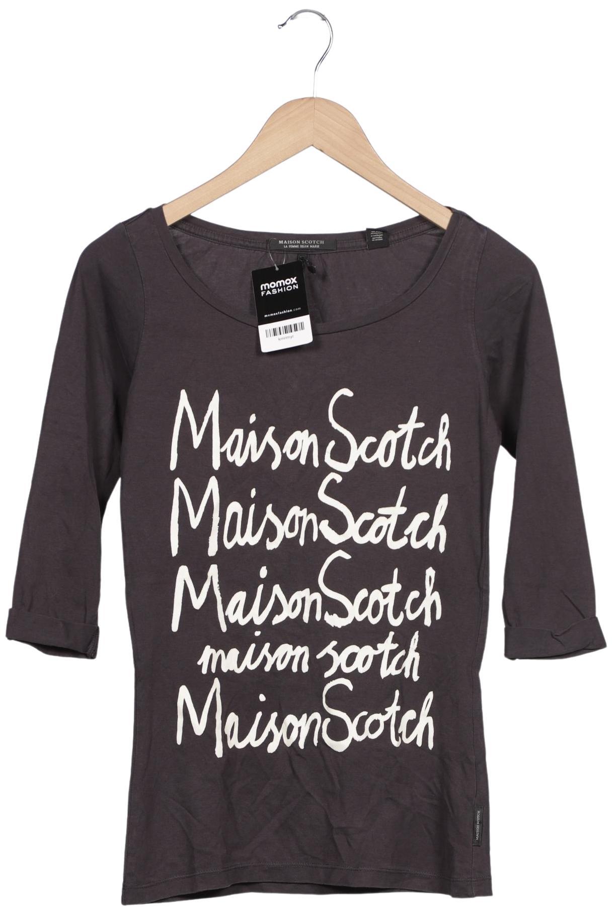 

Maison Scotch Damen Langarmshirt, grau, Gr. 34