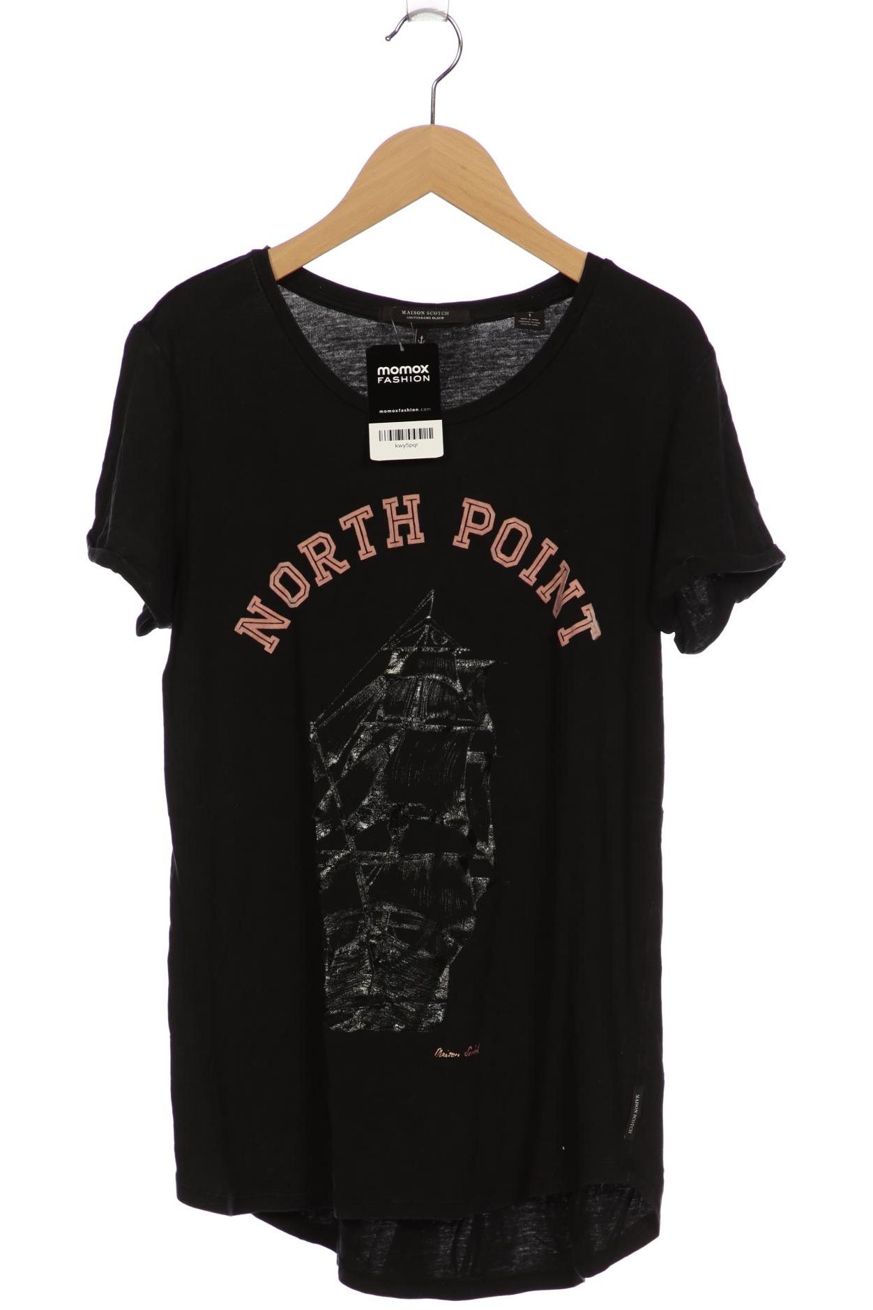 

Maison Scotch Damen T-Shirt, schwarz, Gr. 36