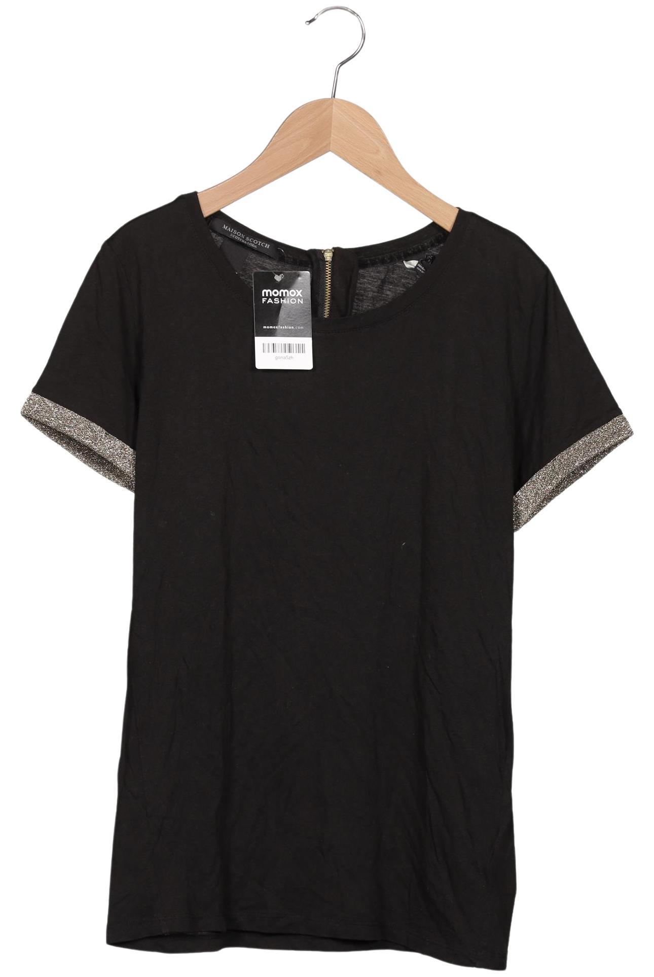 

Maison Scotch Damen T-Shirt, schwarz, Gr. 36