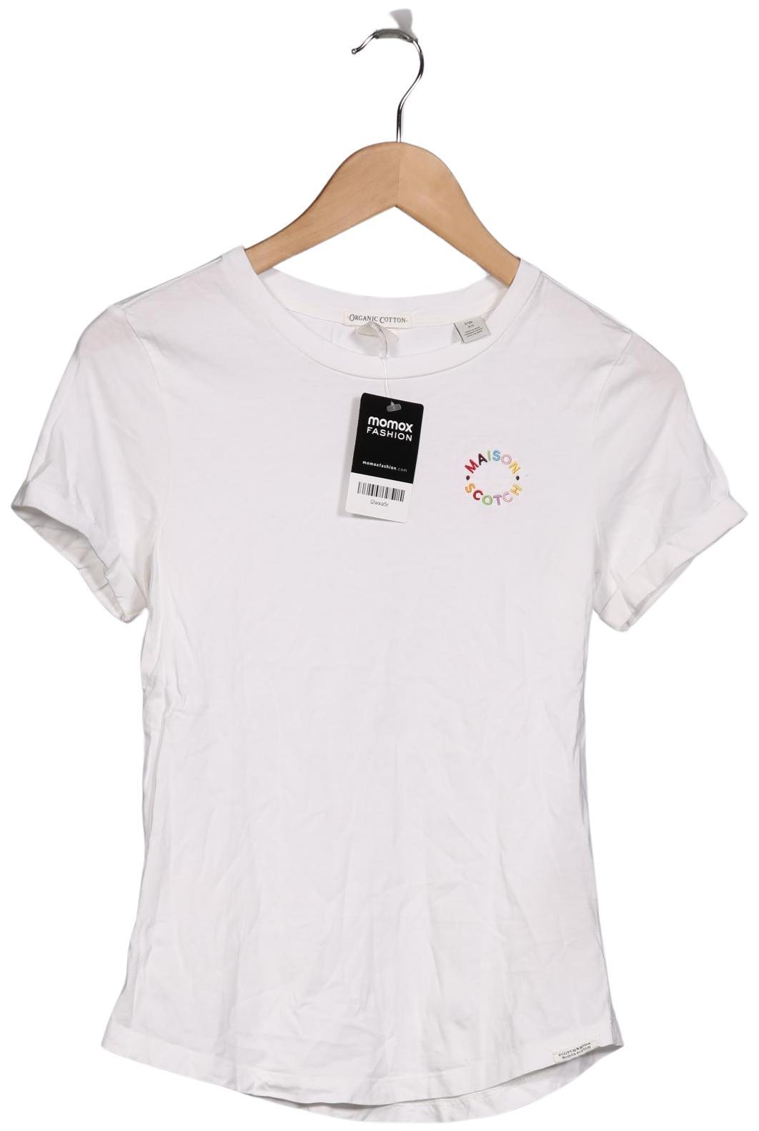 

Maison Scotch Damen T-Shirt, weiß, Gr. 34