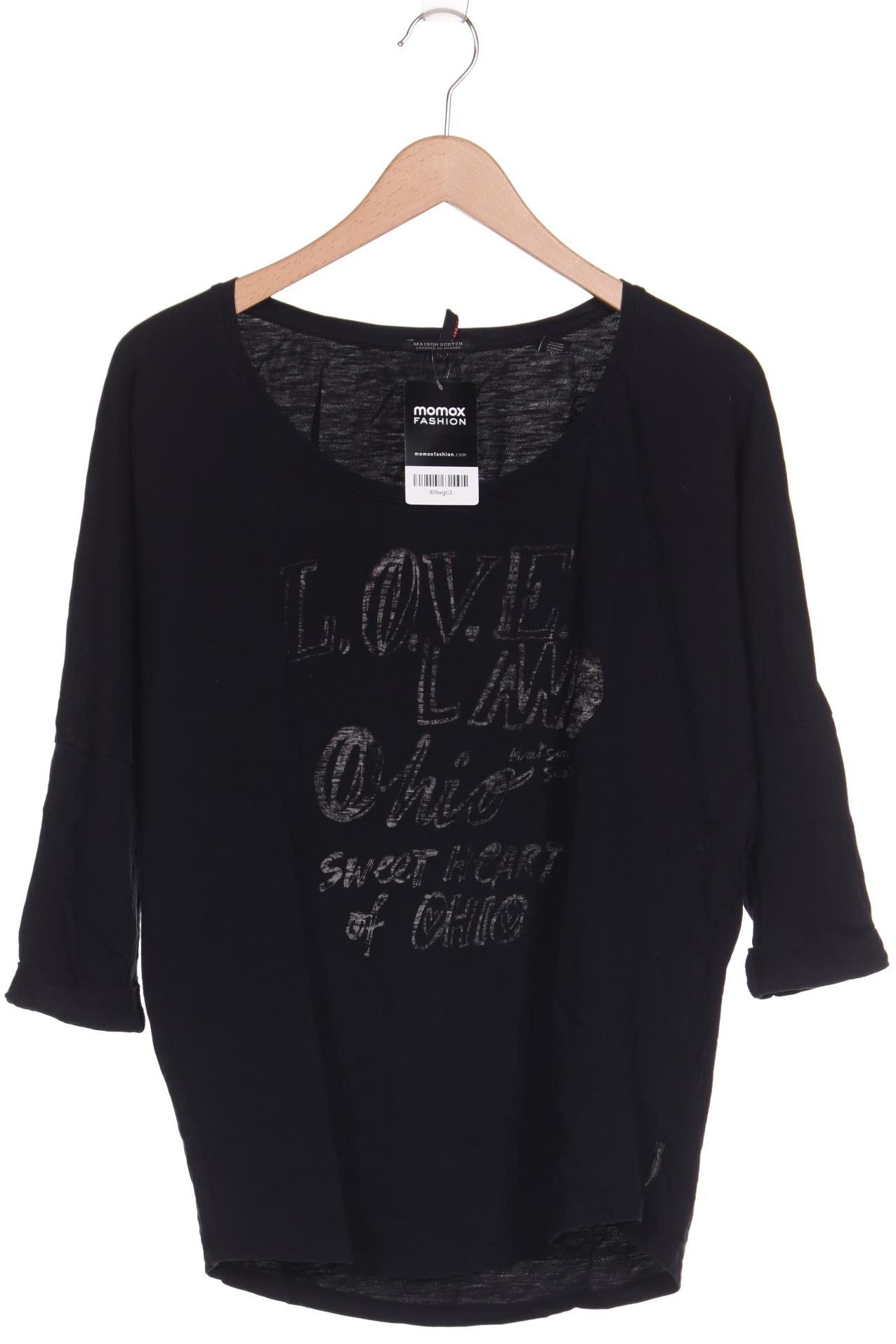 

Maison Scotch Damen Langarmshirt, schwarz